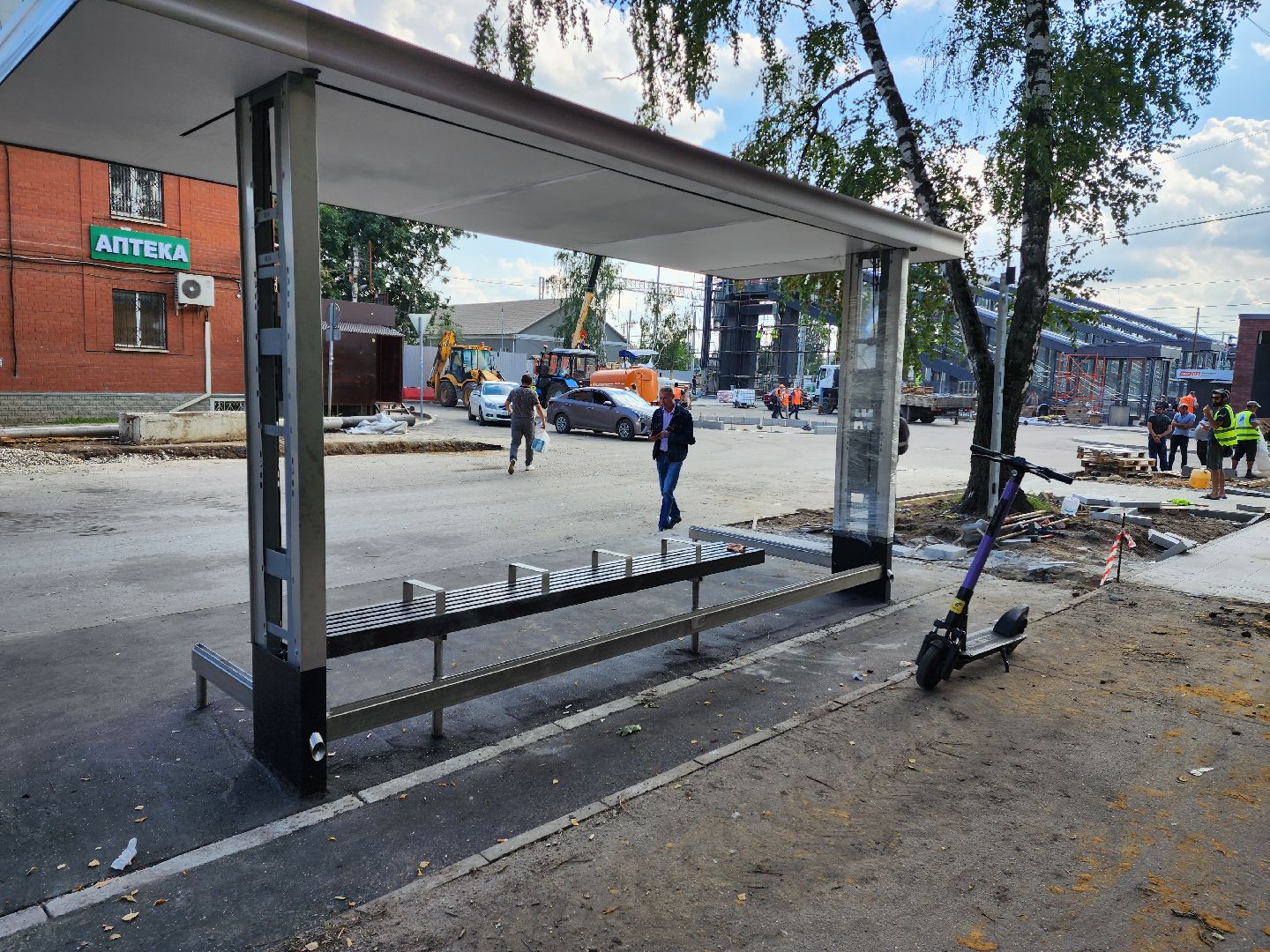 Раменское, транспорт, остановка у платформы Ипподром