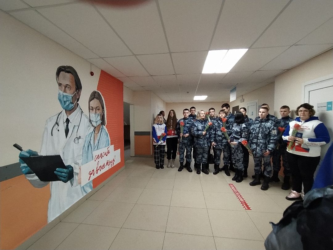 Граффити, акция, Щёлково, больница, Спасибо, врачи