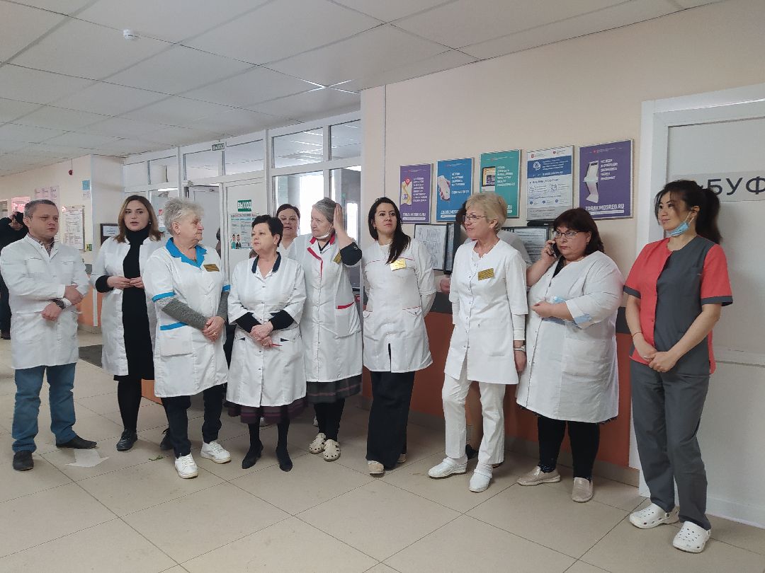 Граффити, акция, Щёлково, больница, Спасибо, врачи