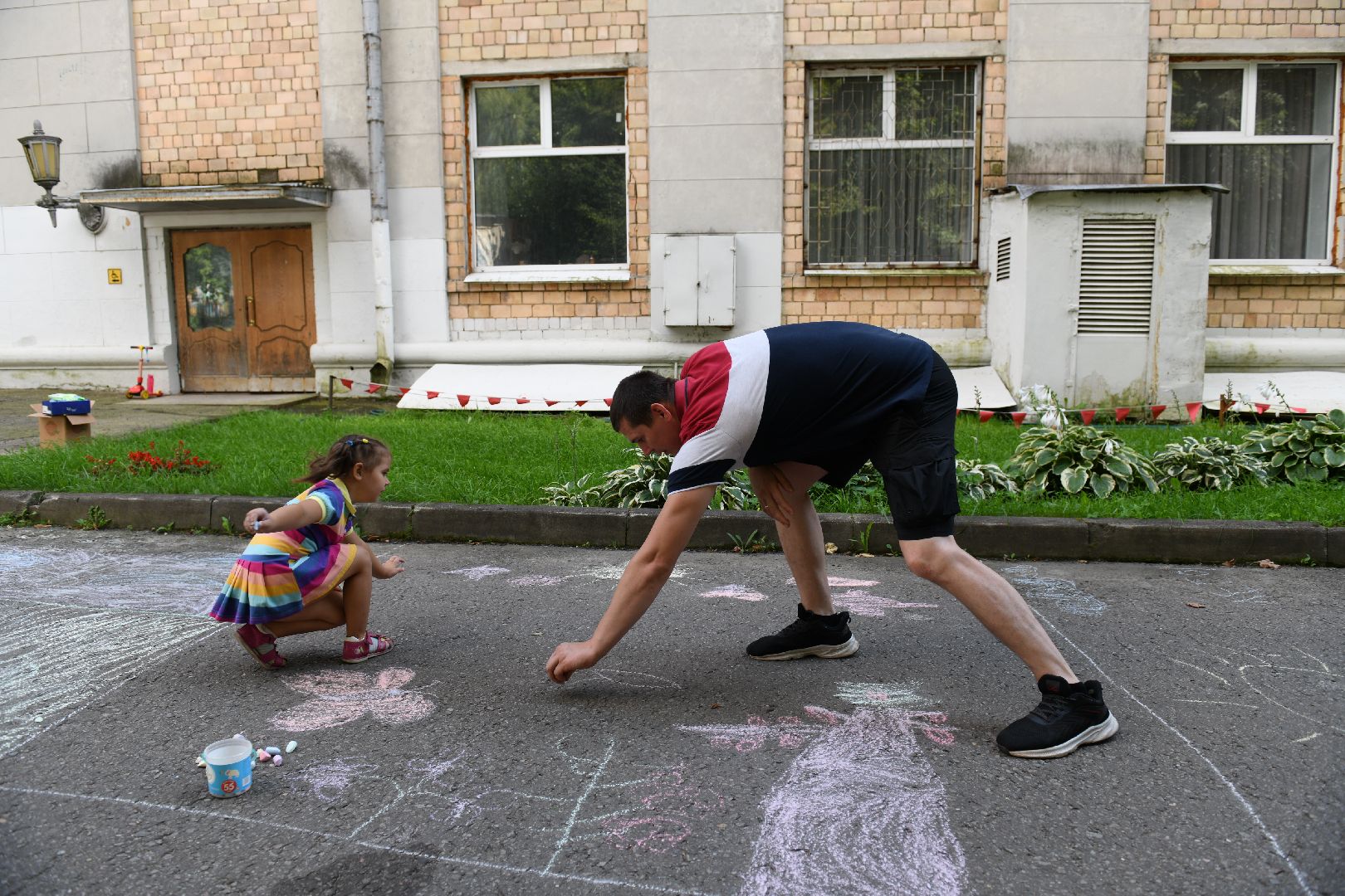 лыткарино, рисунки, асфальт