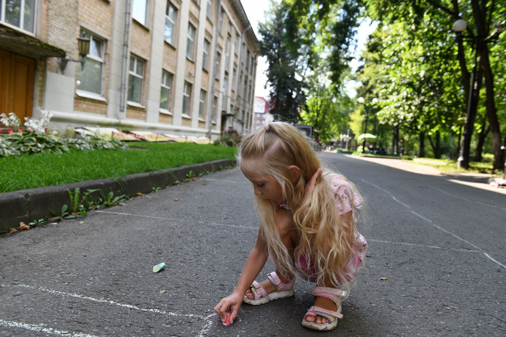 лыткарино, рисунки, асфальт