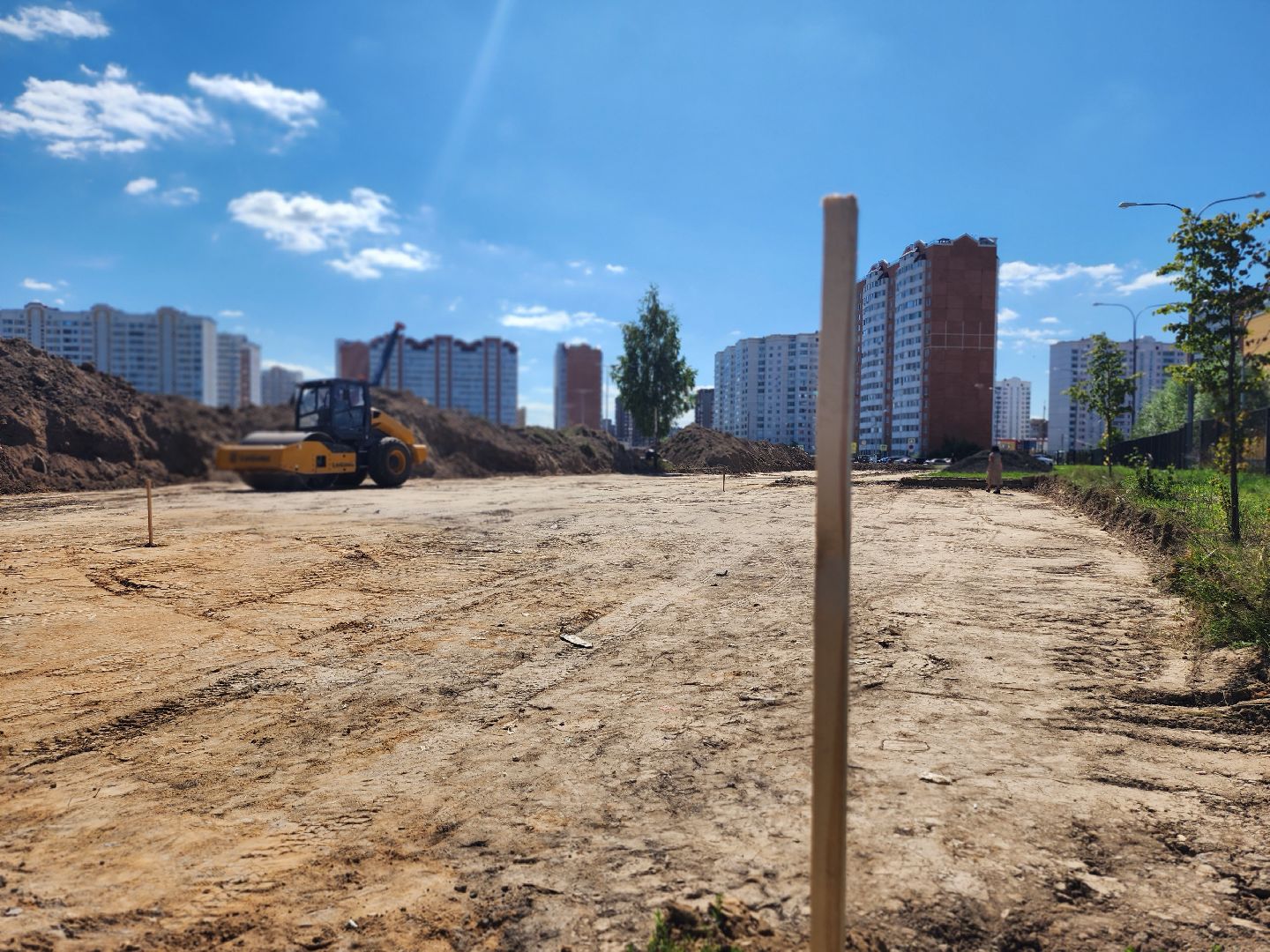 строительство, новая поликлиника, строительство дорог, новая дорога, серпухов, улица героев отечества, ивановские дворики,