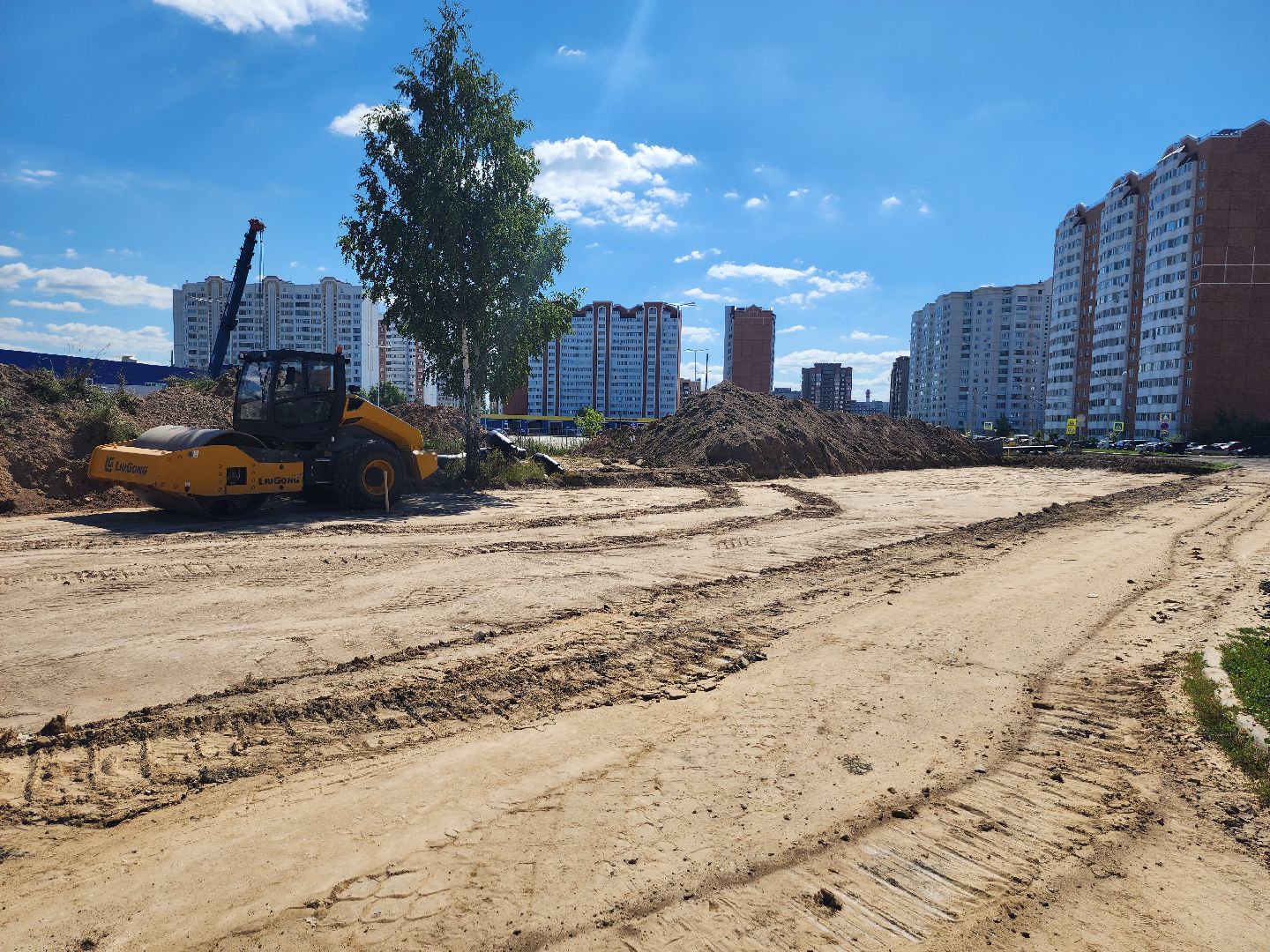 строительство, новая поликлиника, строительство дорог, новая дорога, серпухов, улица героев отечества, ивановские дворики,