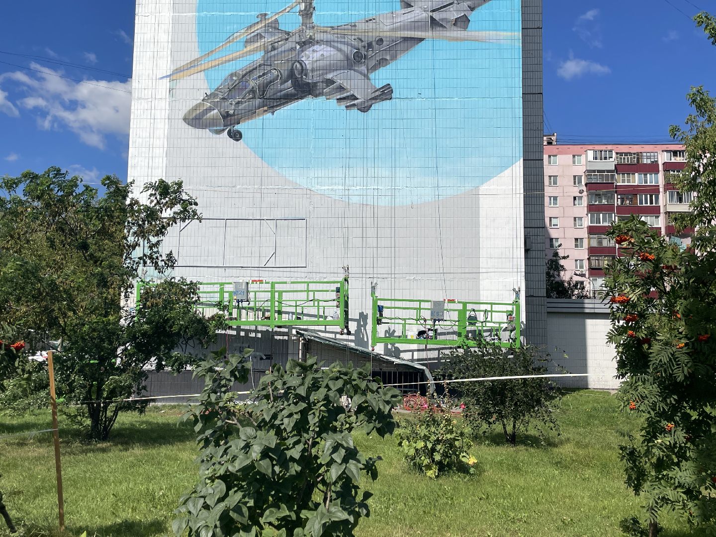 Мурал, люберцы, авиация, испытатели