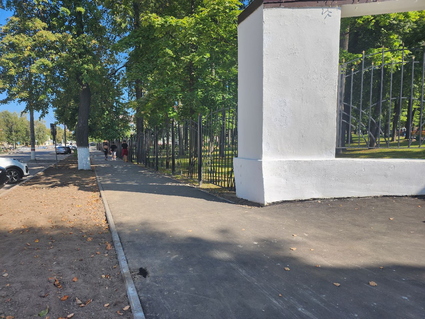 Павловский Посад, городской округ павловский Посад, люди, благоустройство, тротуар, улица, ремонт