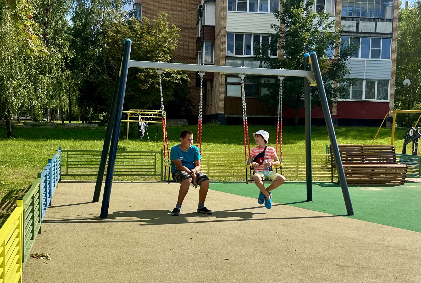 Верея, игровой комплекс, детская площадка, «Буран», благоустройство дворов, губернаторская программа, наро-фоминский городской округ,