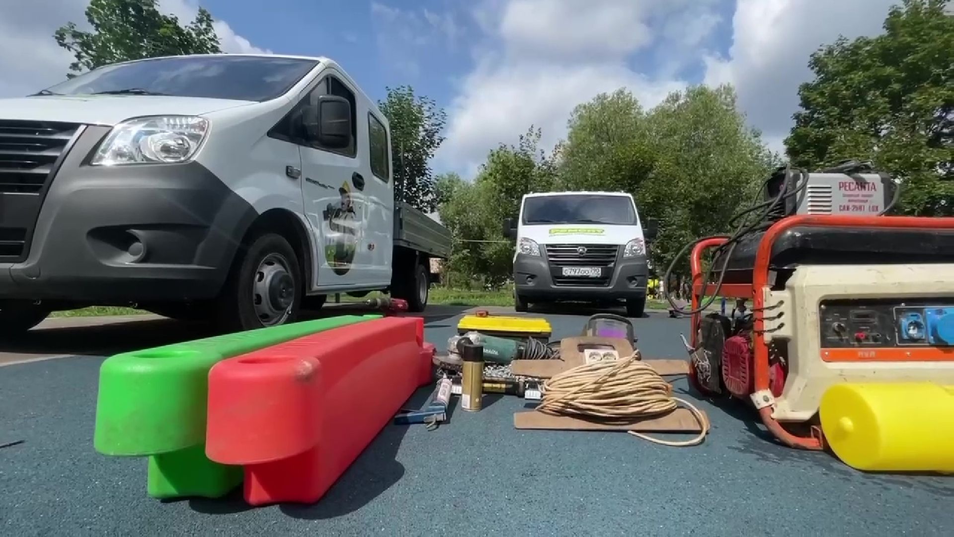 Реутов, детских площадки, ремонт, бригады, ГАЗель