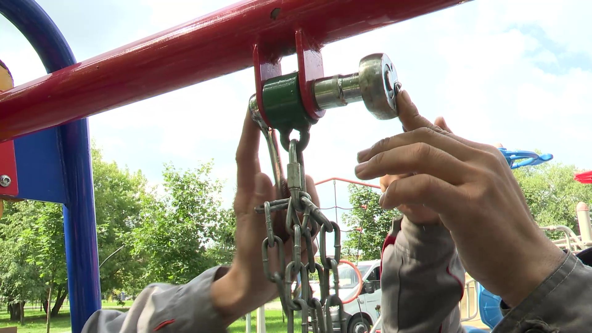 Реутов, детских площадки, ремонт, бригады, ГАЗель