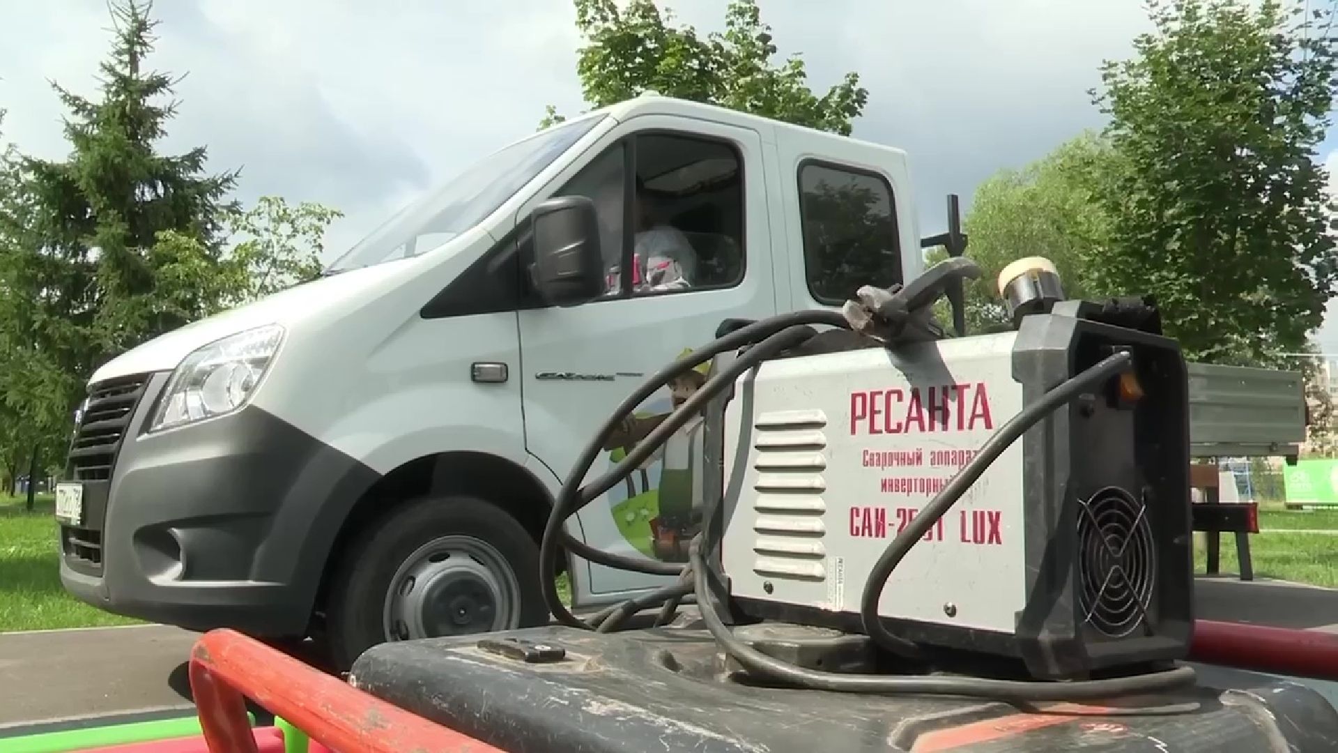 Реутов, детских площадки, ремонт, бригады, ГАЗель