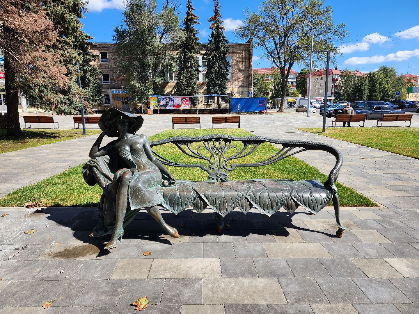 Раменское, благоустройство, сквер у ДК Сатурн