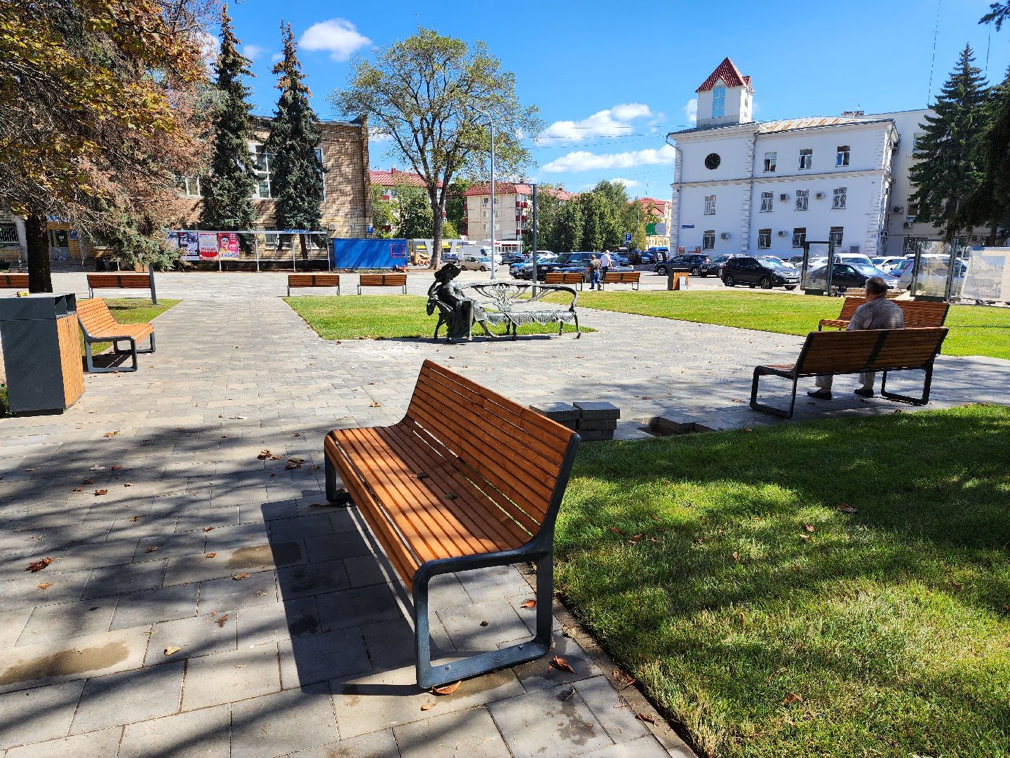 Раменское, благоустройство, сквер у ДК Сатурн