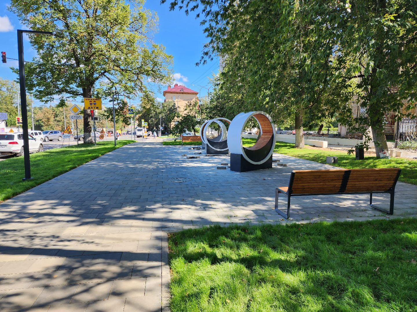 Раменское, благоустройство, сквер у ДК Сатурн