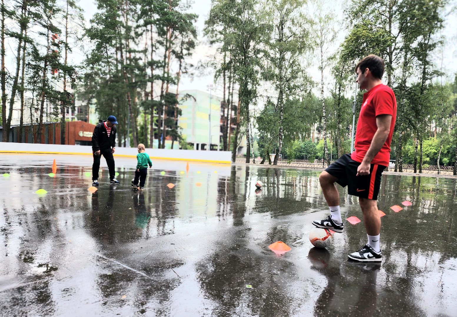 Домодедово, спортивная тренировка, футбол, тренер, популяризация футбола, ФК Пересвет, футбольная команда