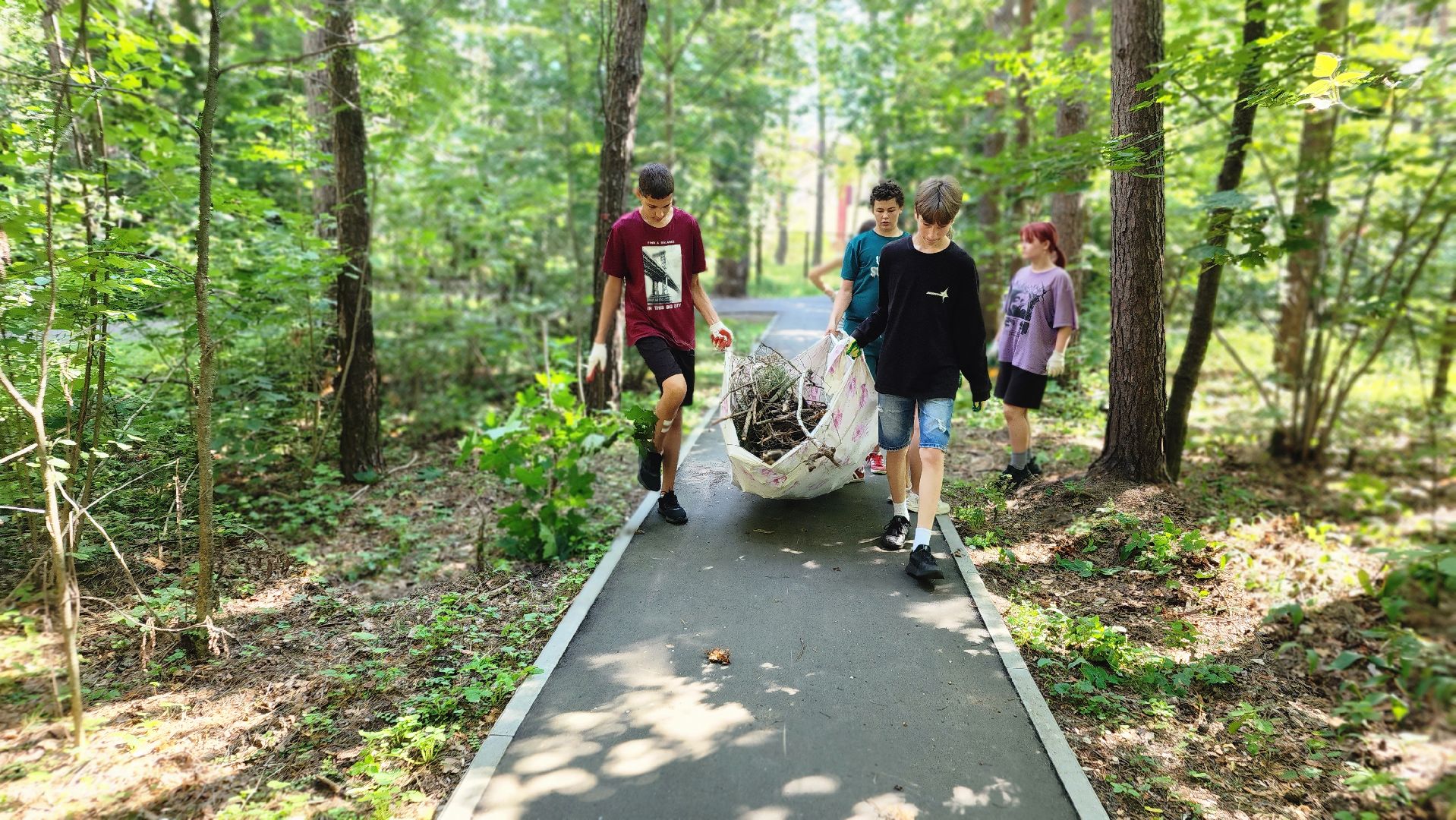 трудовые бригады, Протвино, ЦМИ, санитарная очистка, лагерь