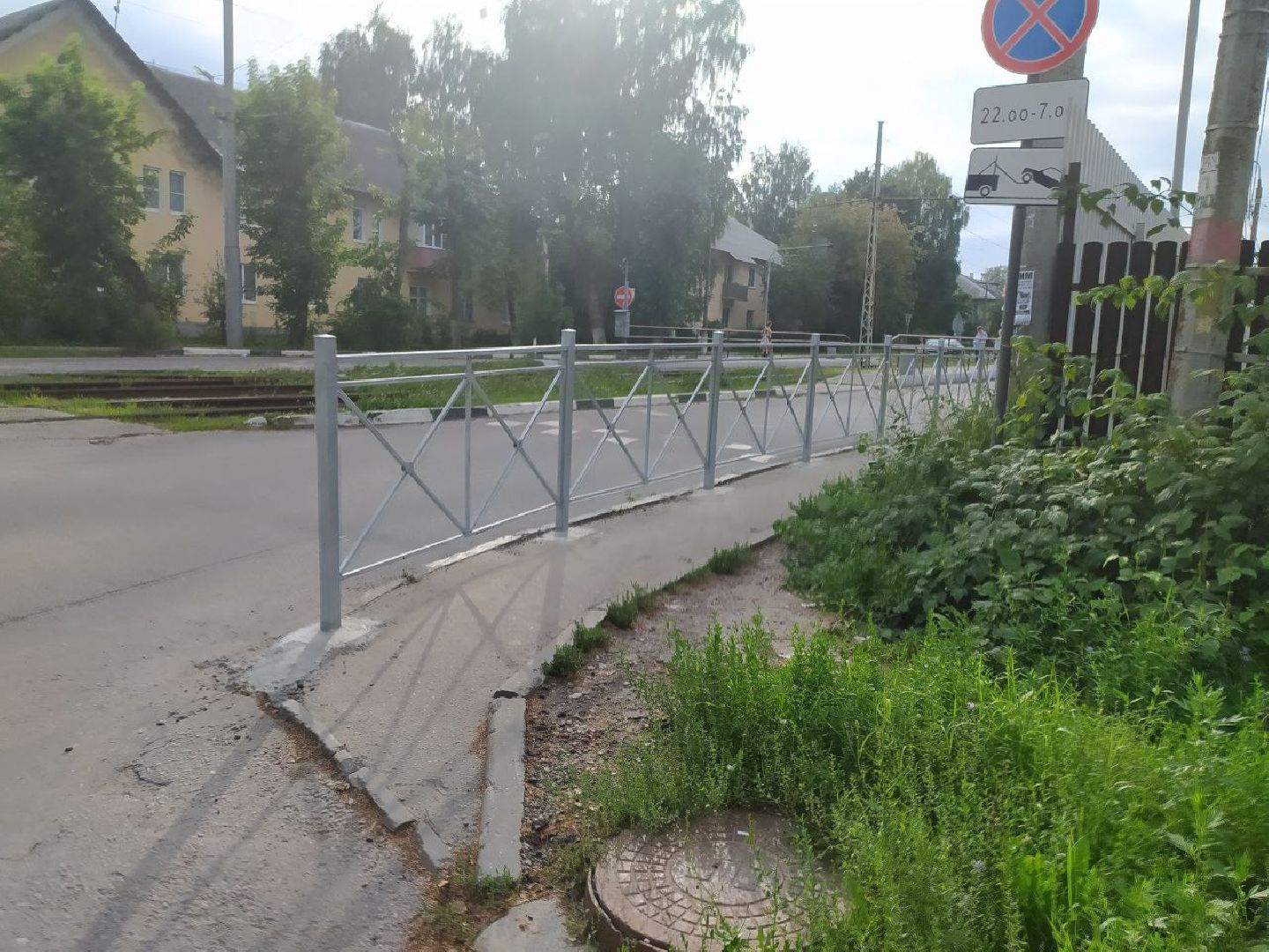 Коломна, дороги, пешеходные ограждения