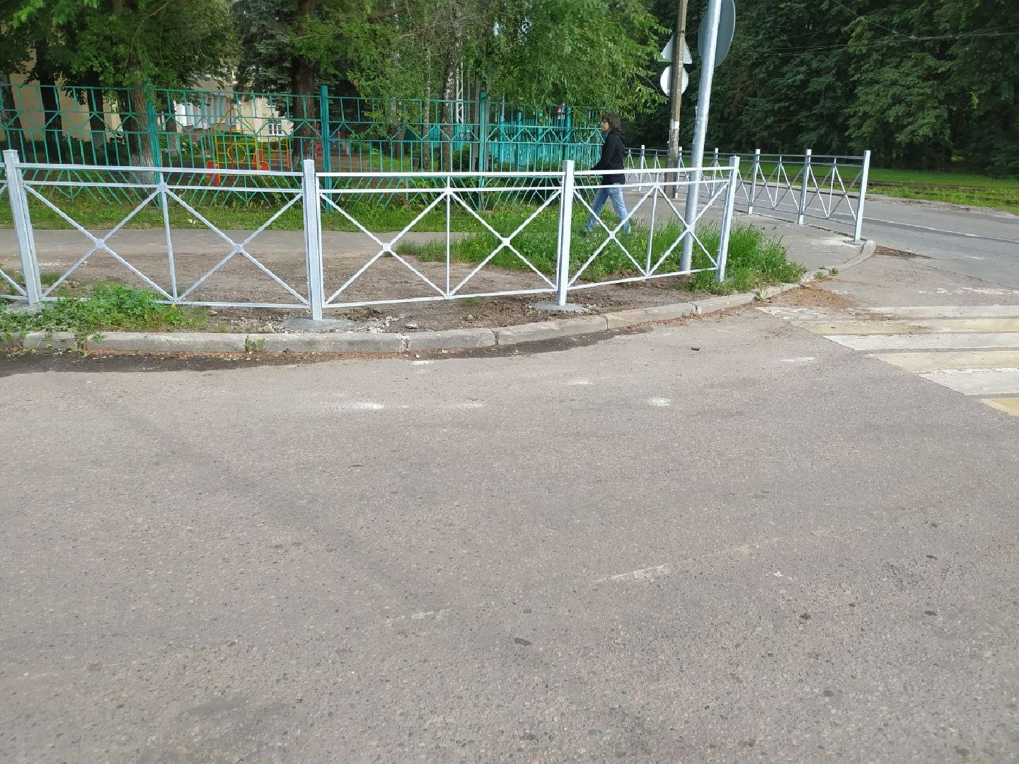 Коломна, дороги, пешеходные ограждения