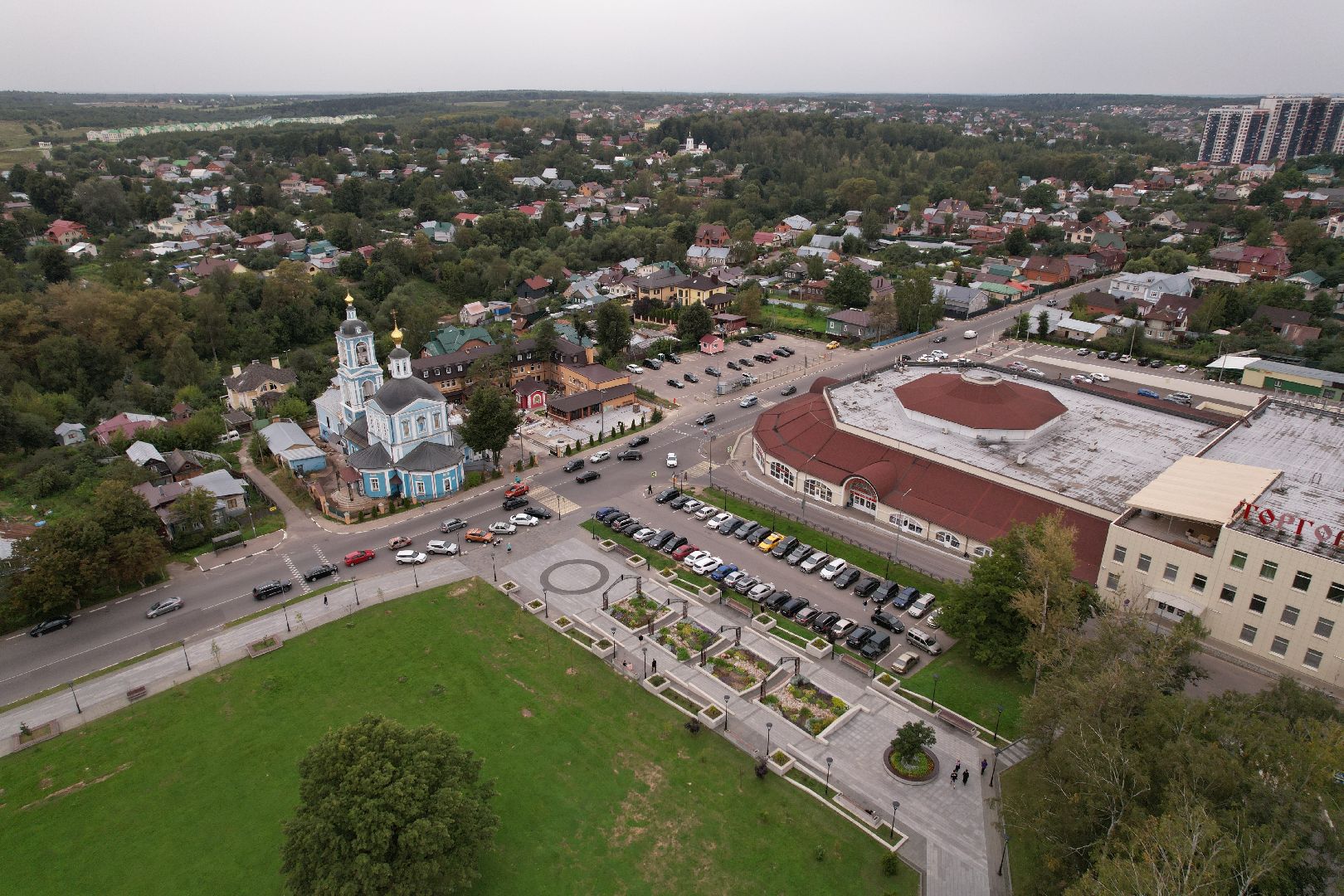 лавра, храмы, сергиев посад, видео с коптера,