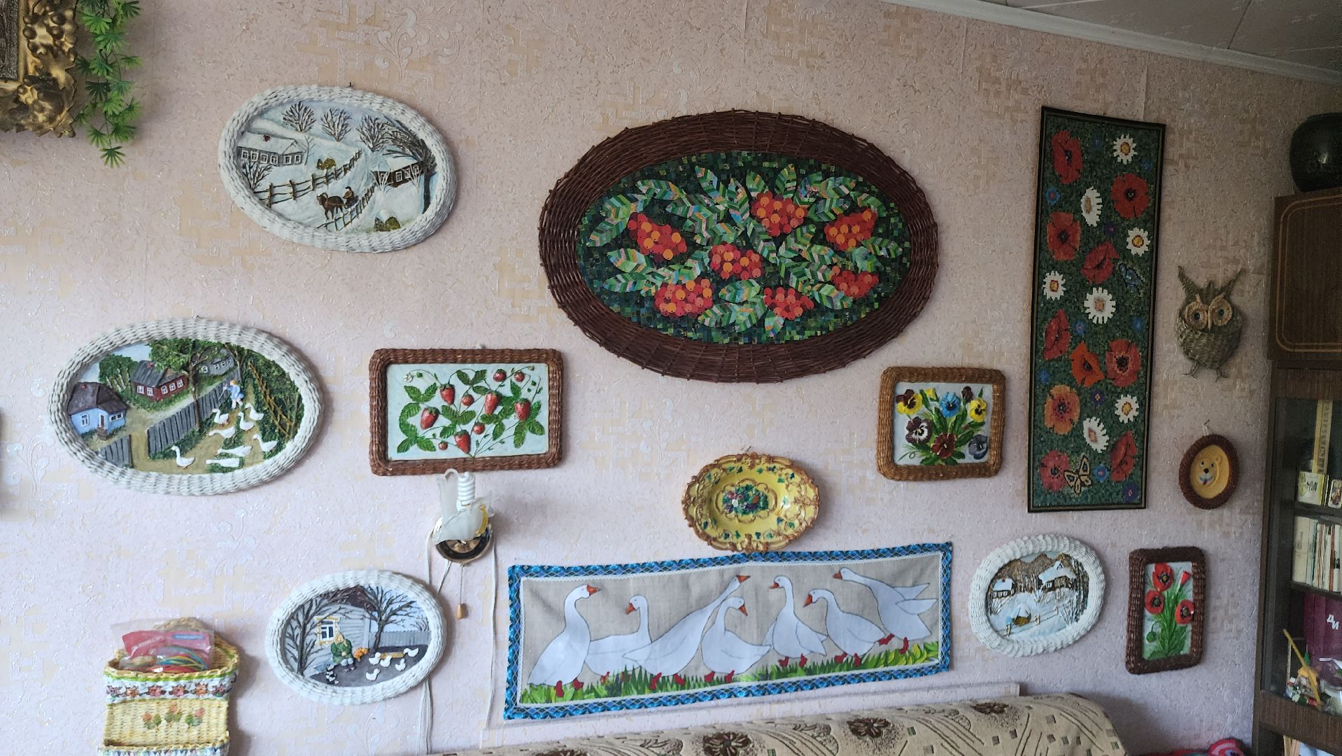 Кашира, куклы, объемные картины, творчество, бумажная лоза