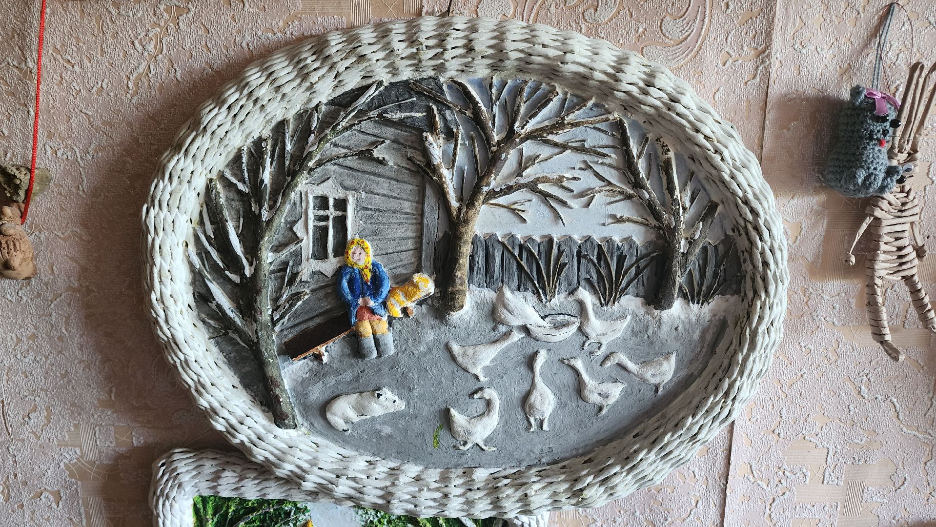 Кашира, куклы, объемные картины, творчество, бумажная лоза