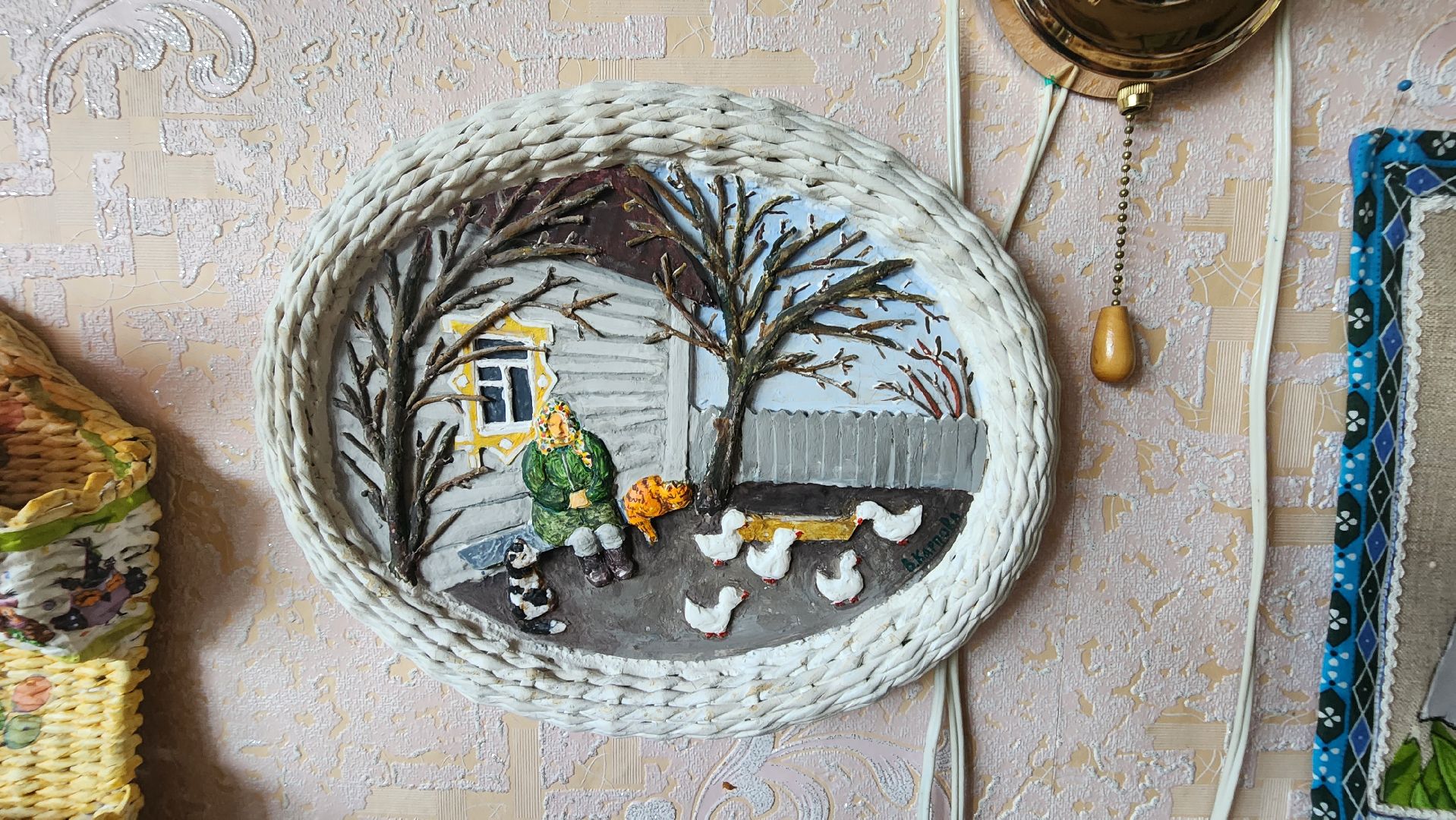 Кашира, куклы, объемные картины, творчество, бумажная лоза