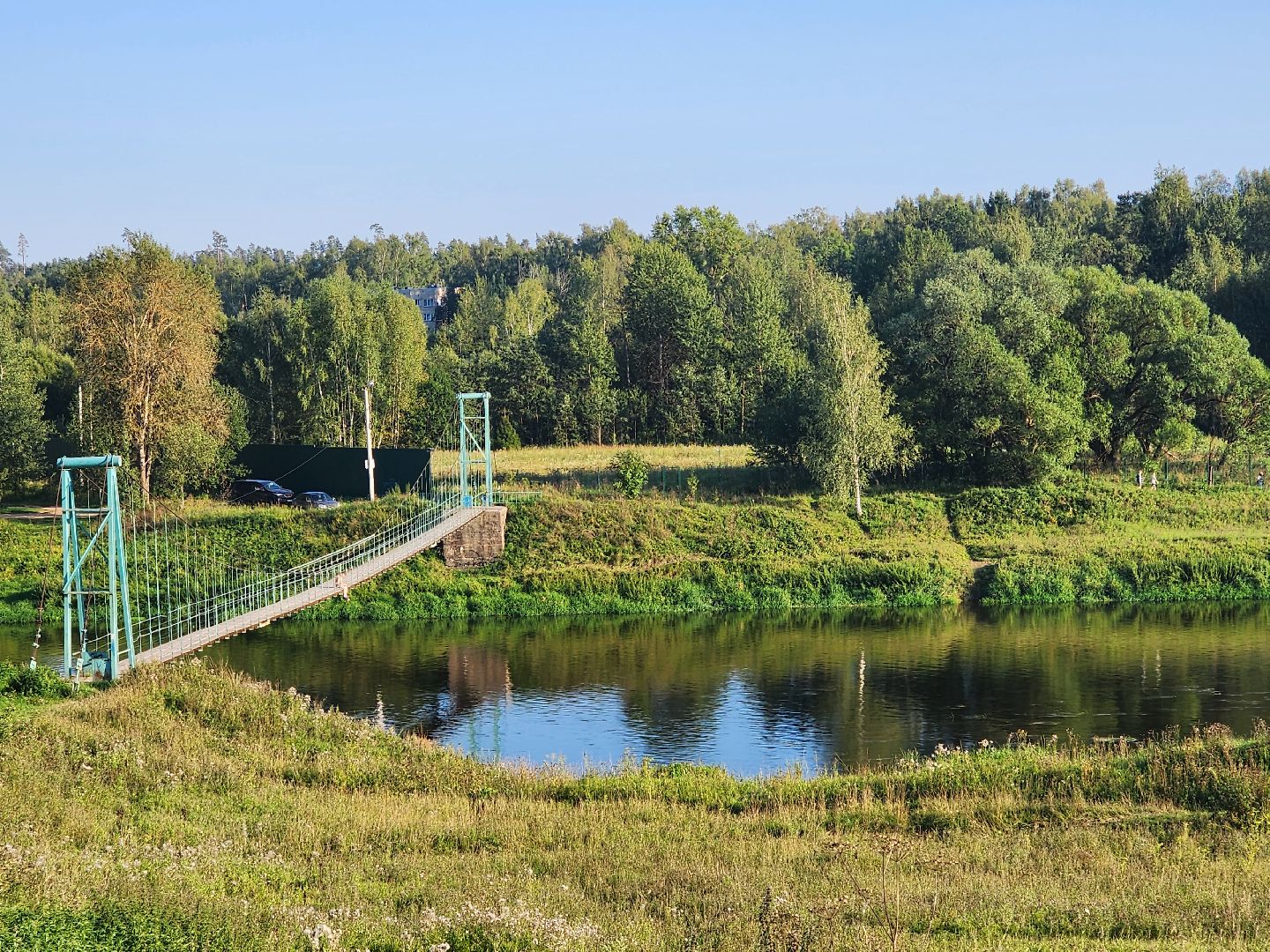 Звенигород, туризм, Каринское, экскурсионный маршрут по подвесным мостам, Дети понедельника, Алла Сурикова, мост