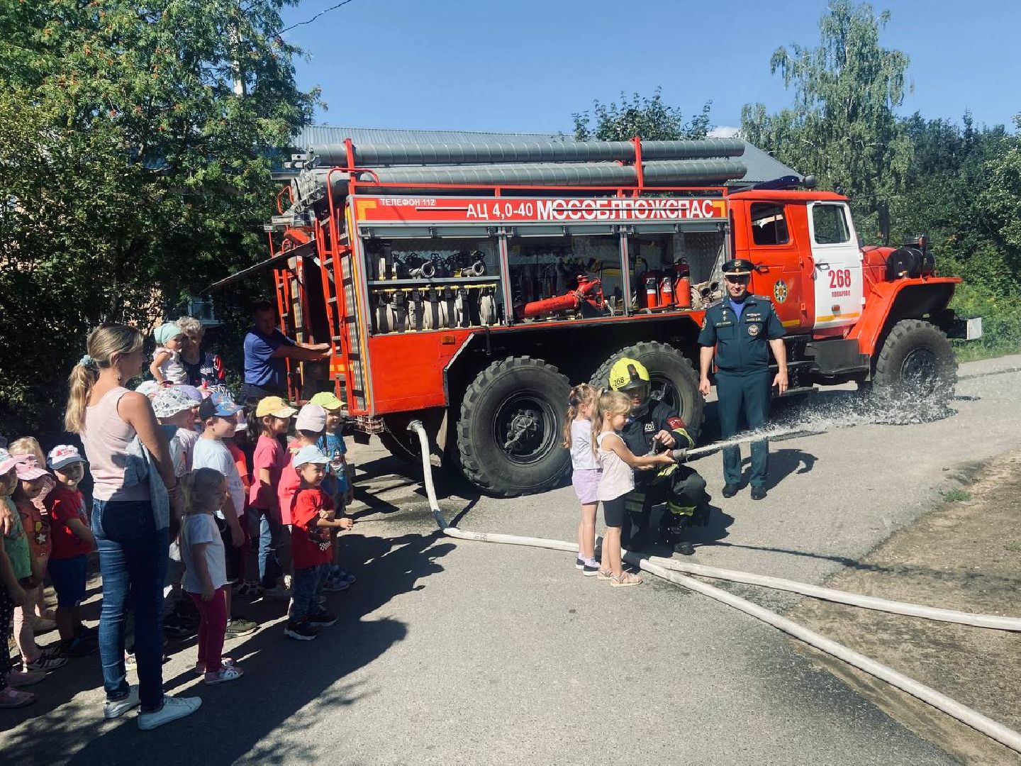 Солнечногорск, пожарные, урок, безопасность, профилактика, дети,