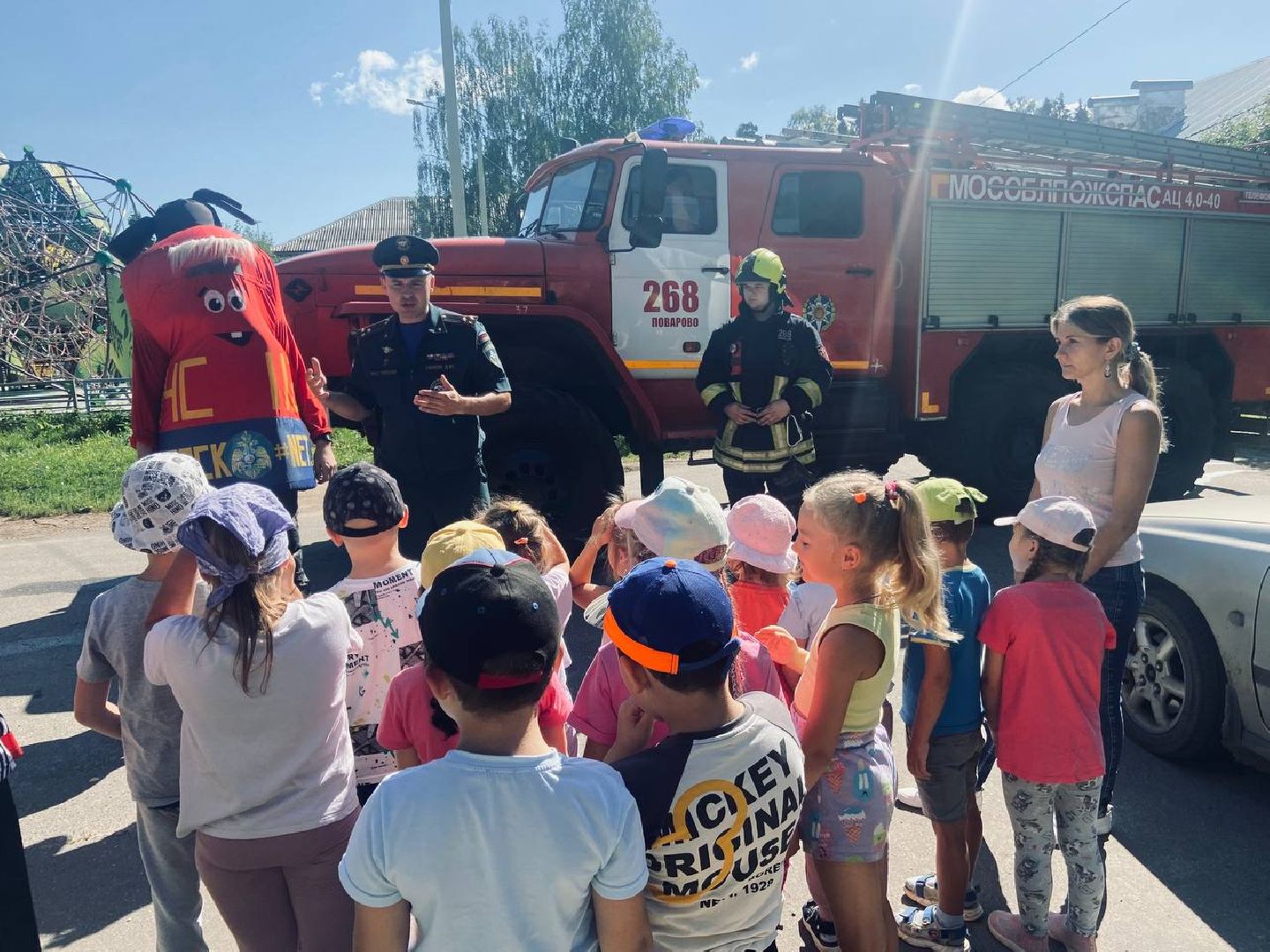 Солнечногорск, пожарные, урок, безопасность, профилактика, дети,
