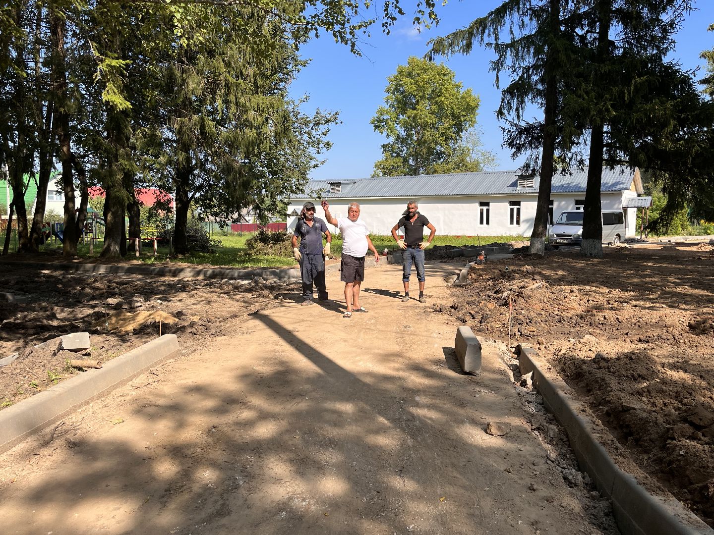 Шаховская, благоустройство, школа