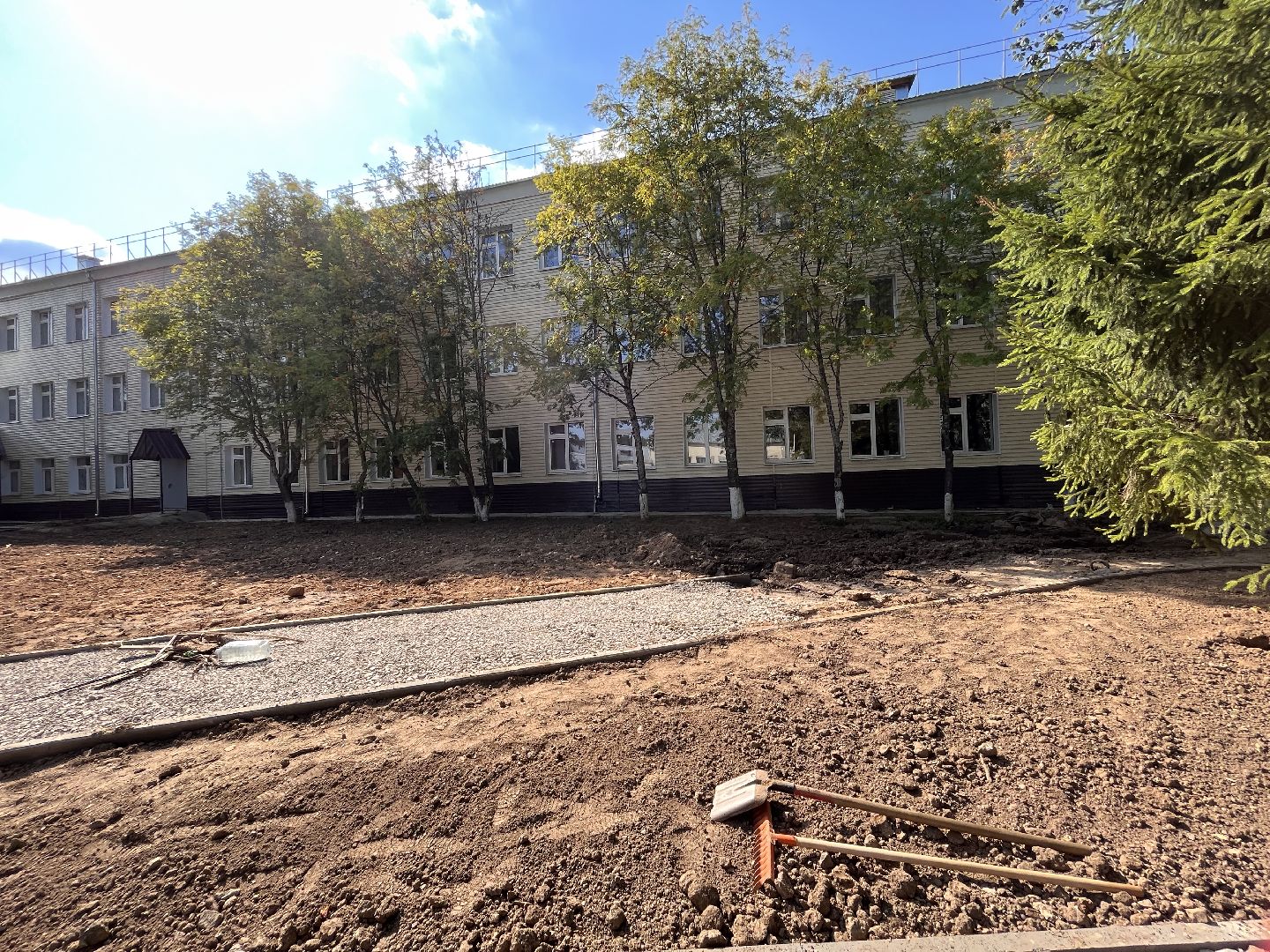 Шаховская, благоустройство, школа