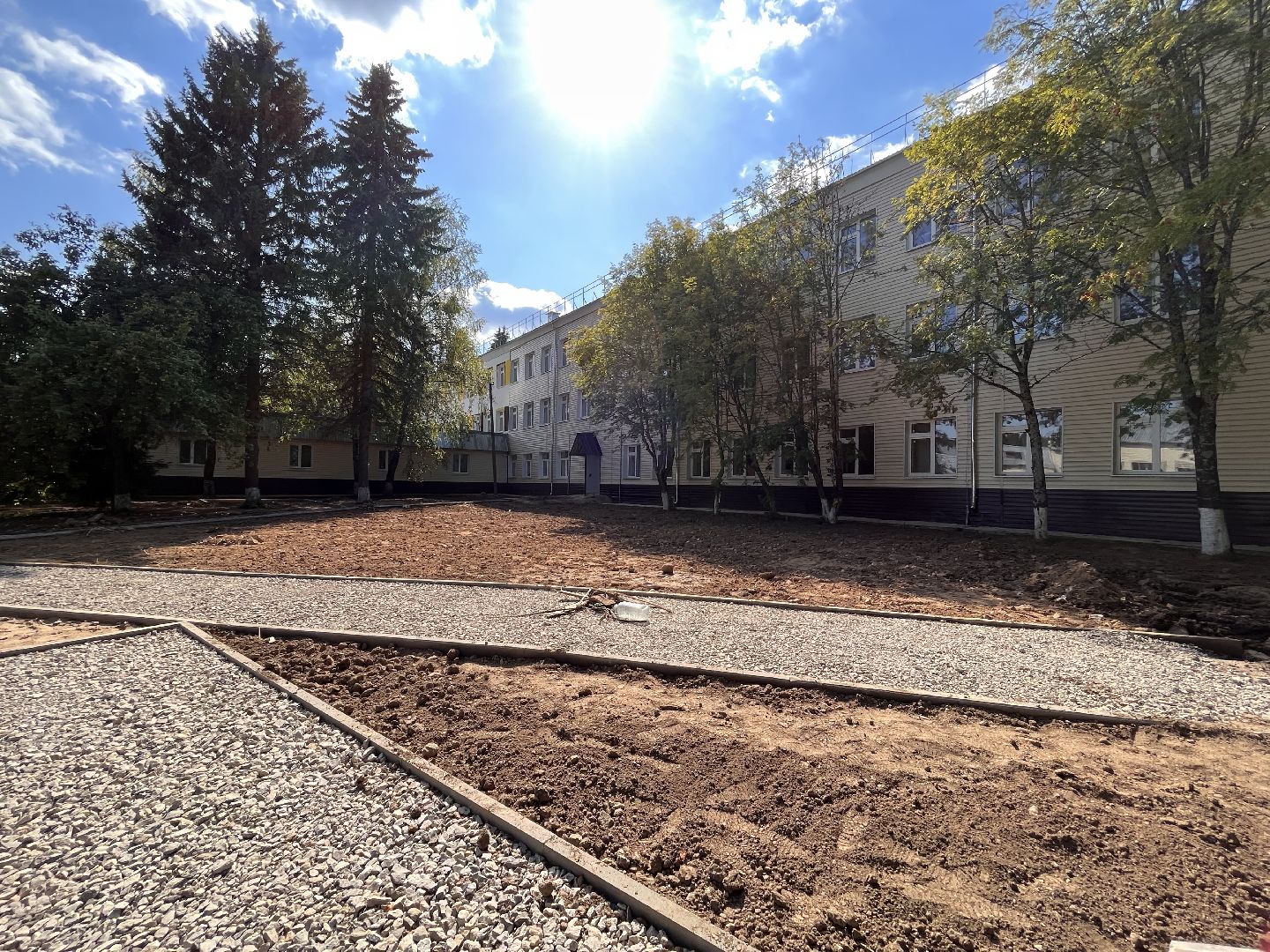 Шаховская, благоустройство, школа