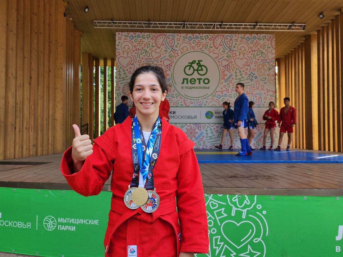 Самбо в парках, Мытищи, Эльмира Кахраманова