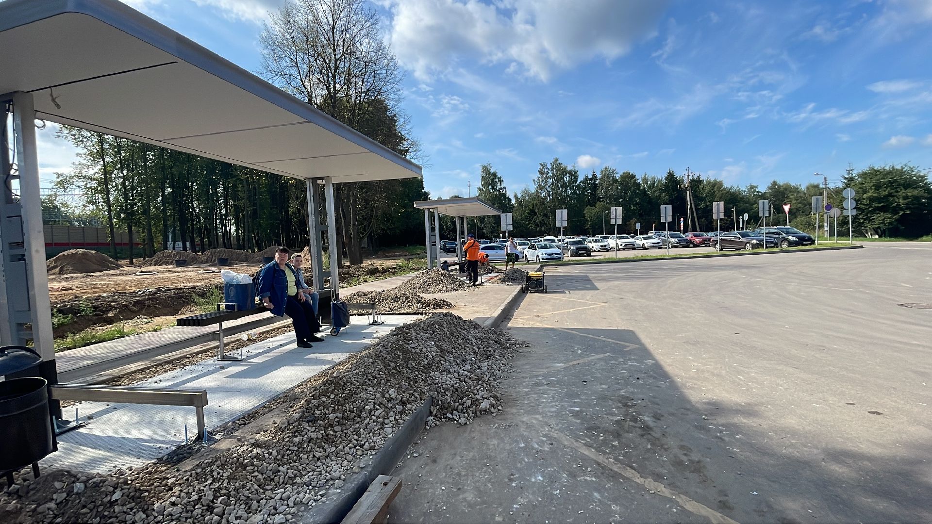 Лесной городок, благоустройство, остановка, станция, автобус, электричка, МЦД-4