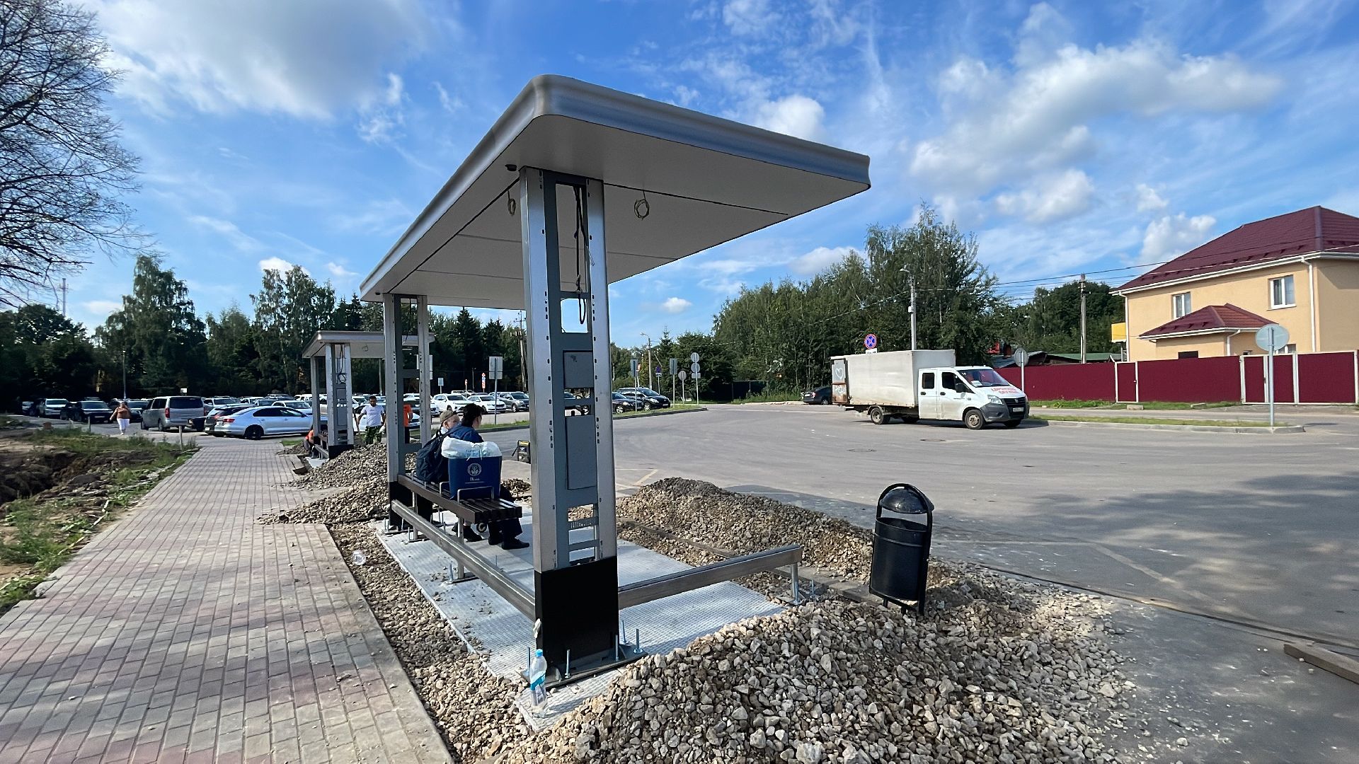 Лесной городок, благоустройство, остановка, станция, автобус, электричка, МЦД-4