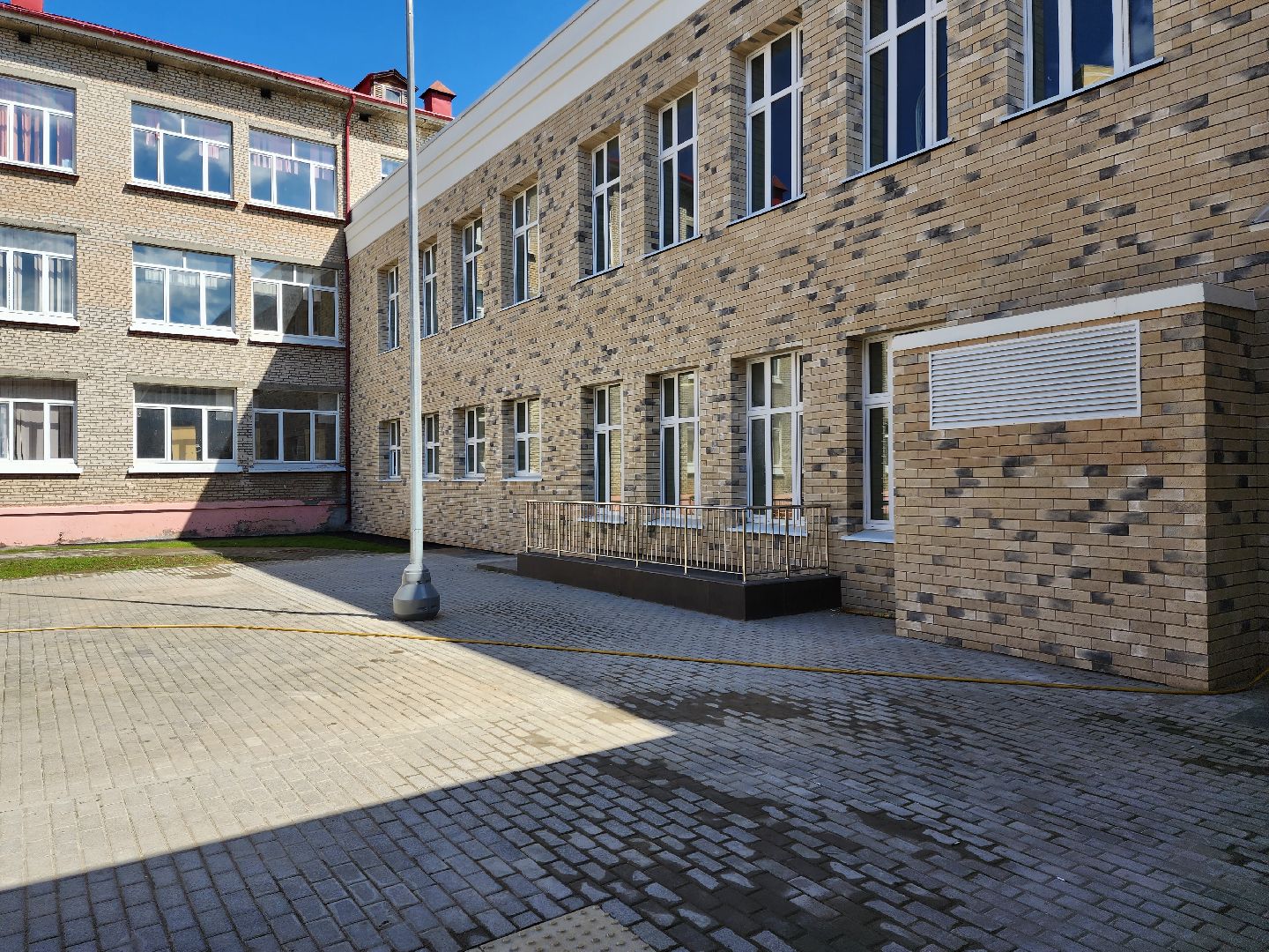 Раменское, строительство, пристройка к школе №6, готовность к открытию 1 сентября