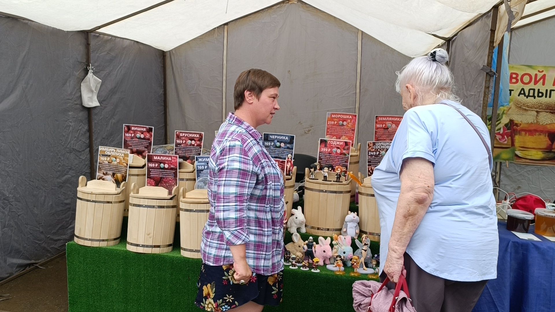 Лобня, ярмарка, мёд, ягоды