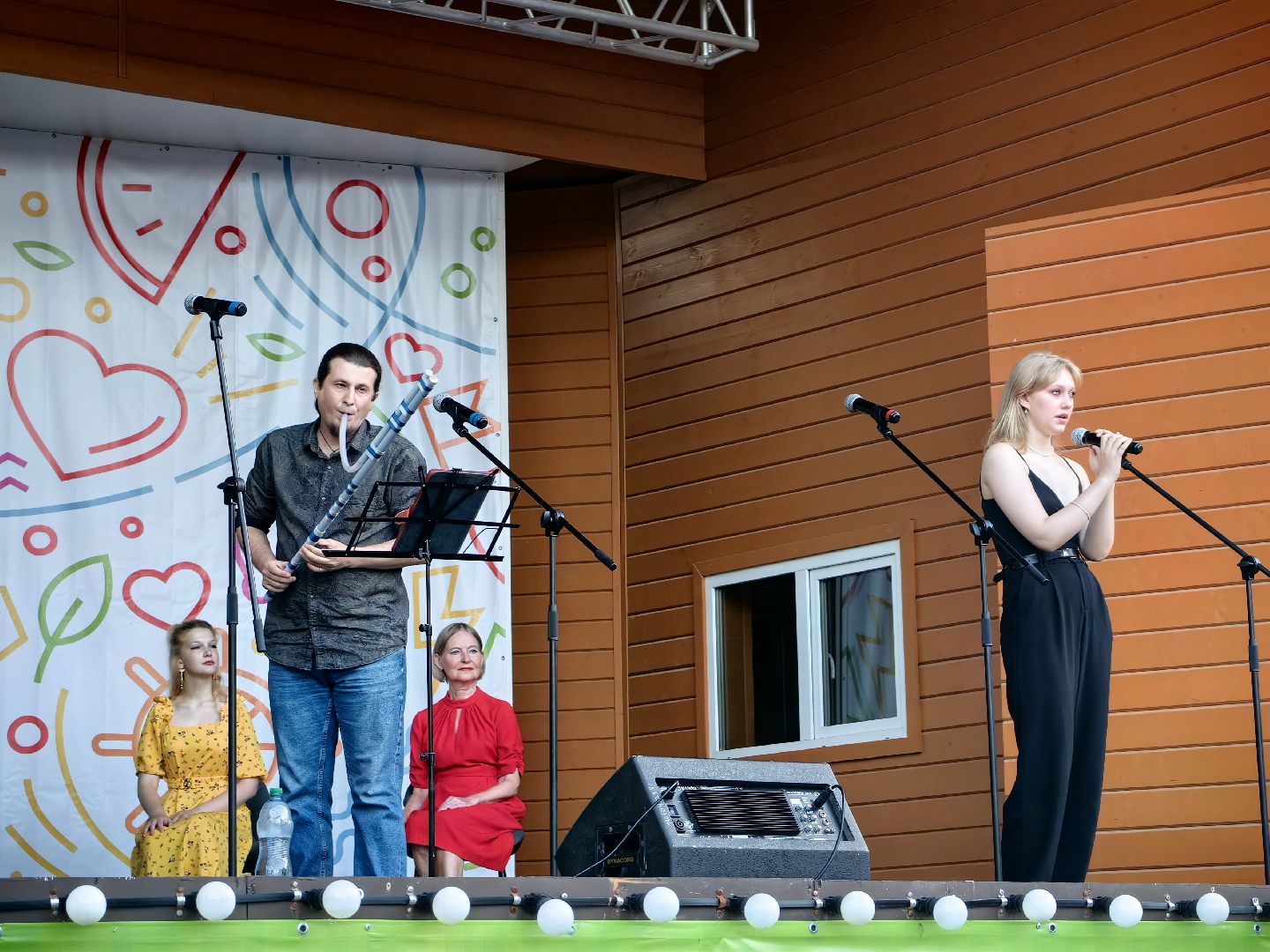 Концерт, ансамбль, театр, парк, атмосфера