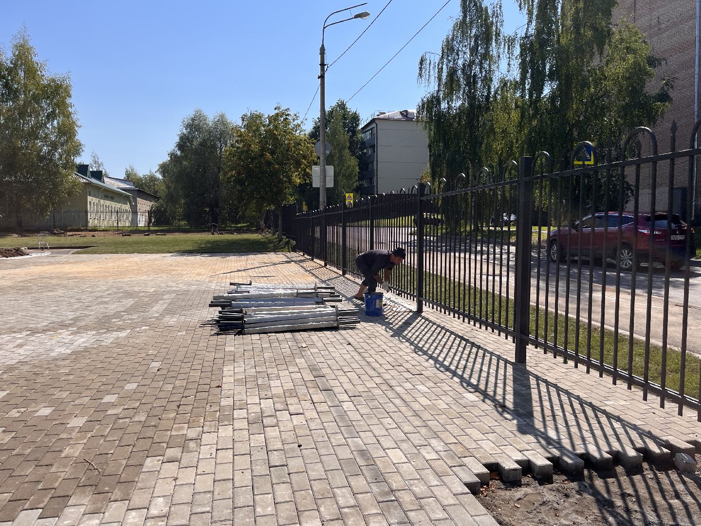 Шаховская, гимназия, школа, благоустройство