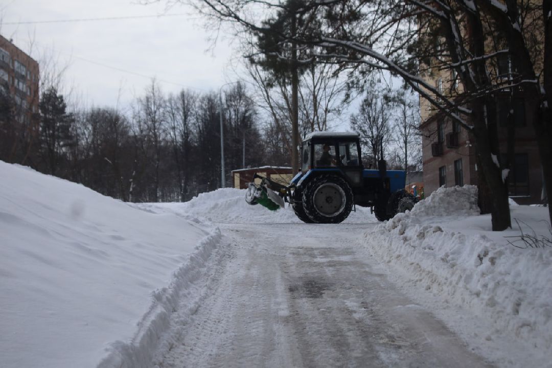 Пущино, уборка дорог, ЖКХ