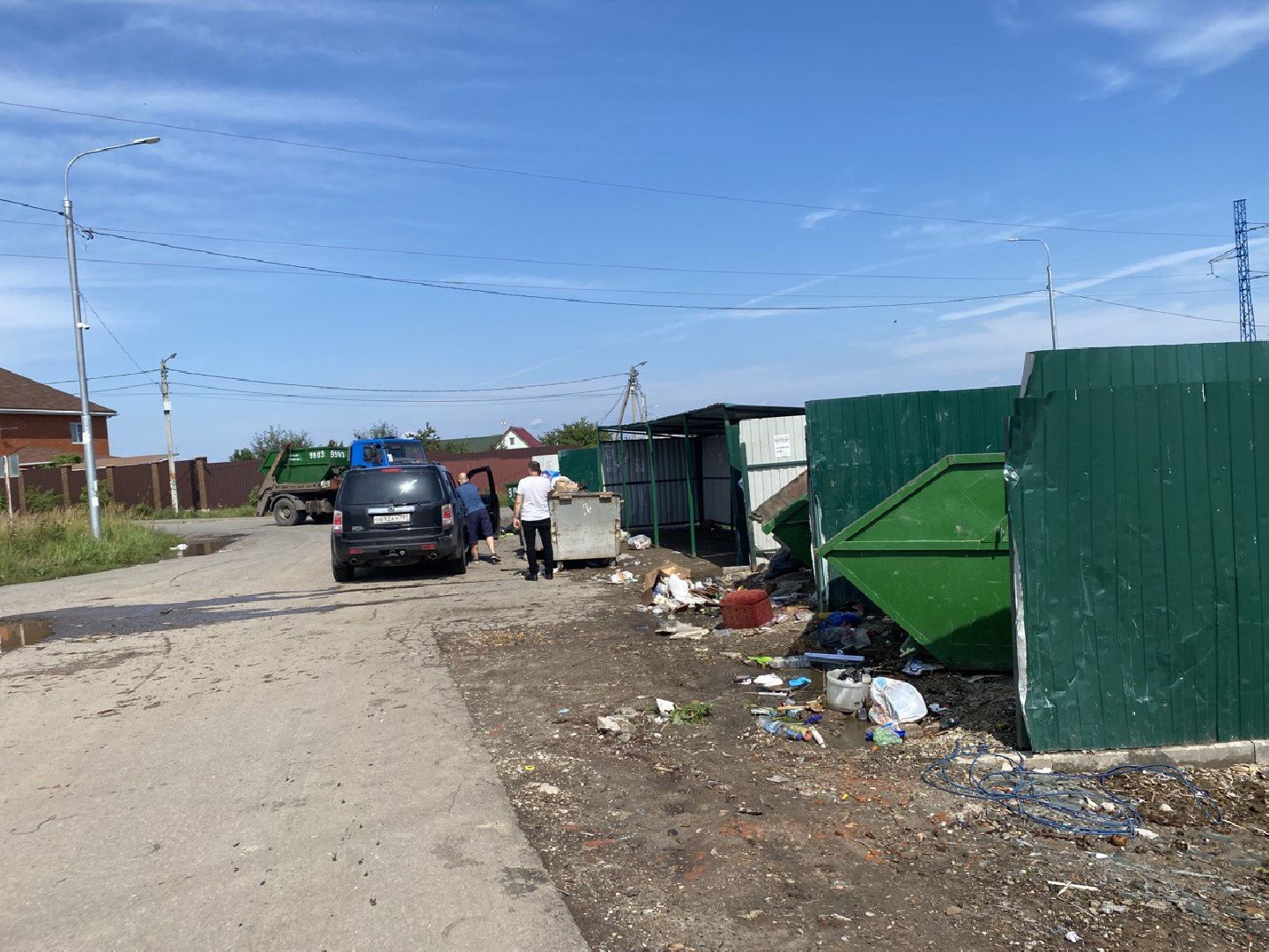 Чехов, ГУСТ, рейд, контейнерная площадка, мусор