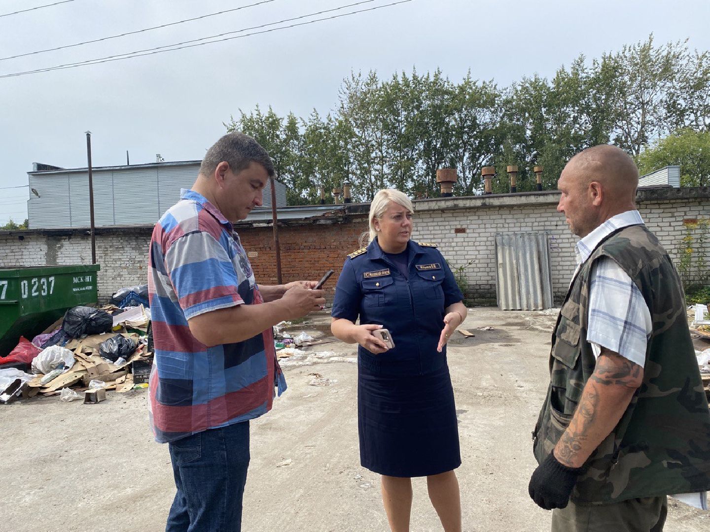 Чехов, ГУСТ, администрация, мусор, рейд, контейнерная площадка