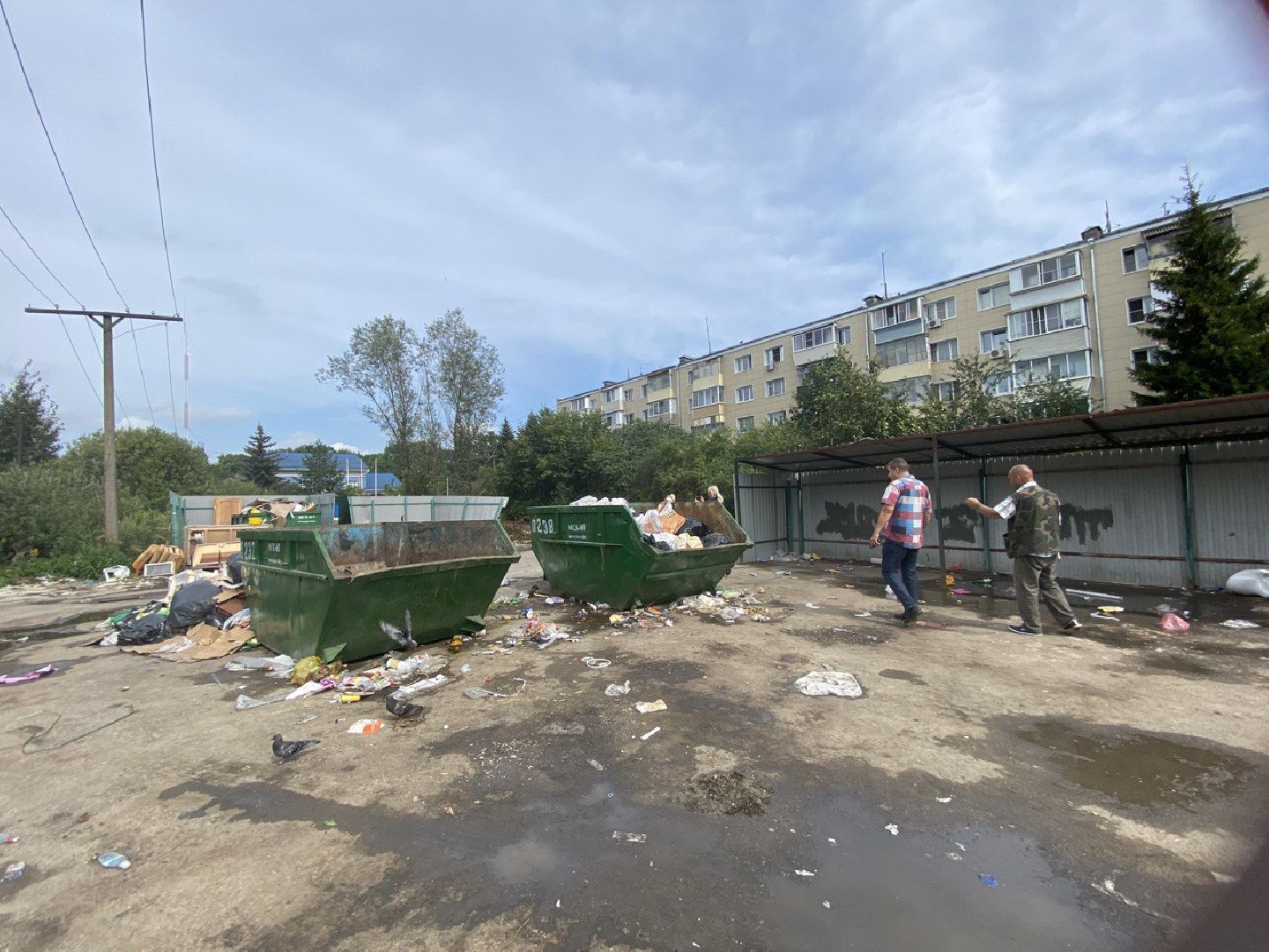 Чехов, ГУСТ, администрация, мусор, рейд, контейнерная площадка
