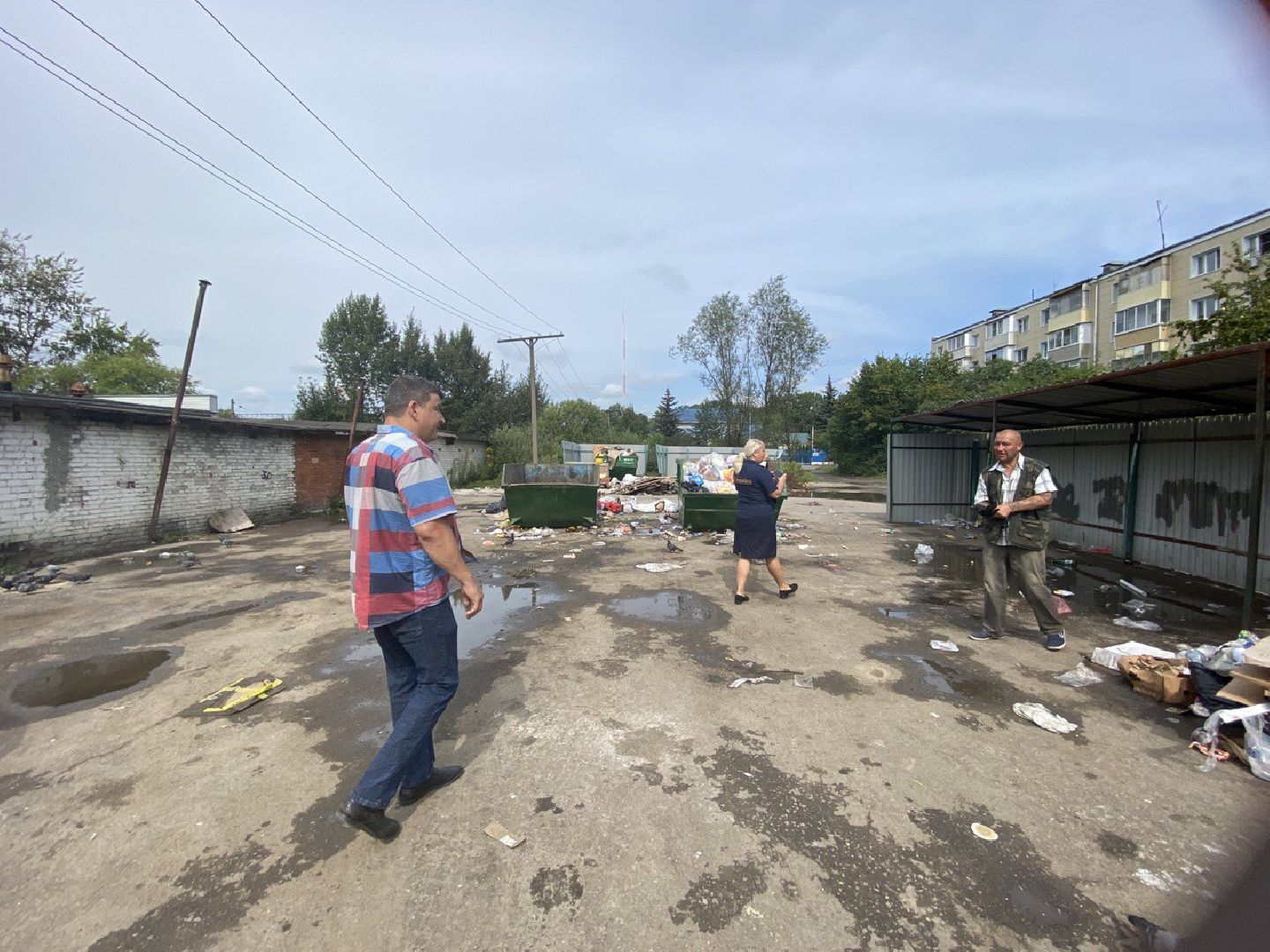 Чехов, ГУСТ, администрация, мусор, рейд, контейнерная площадка