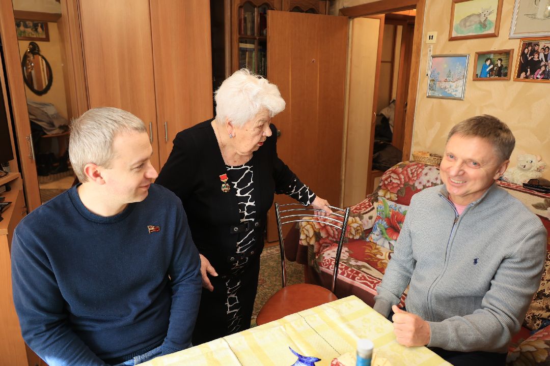 Ветеран ВОВ, 8 Марта, поздравление, Дзержинский