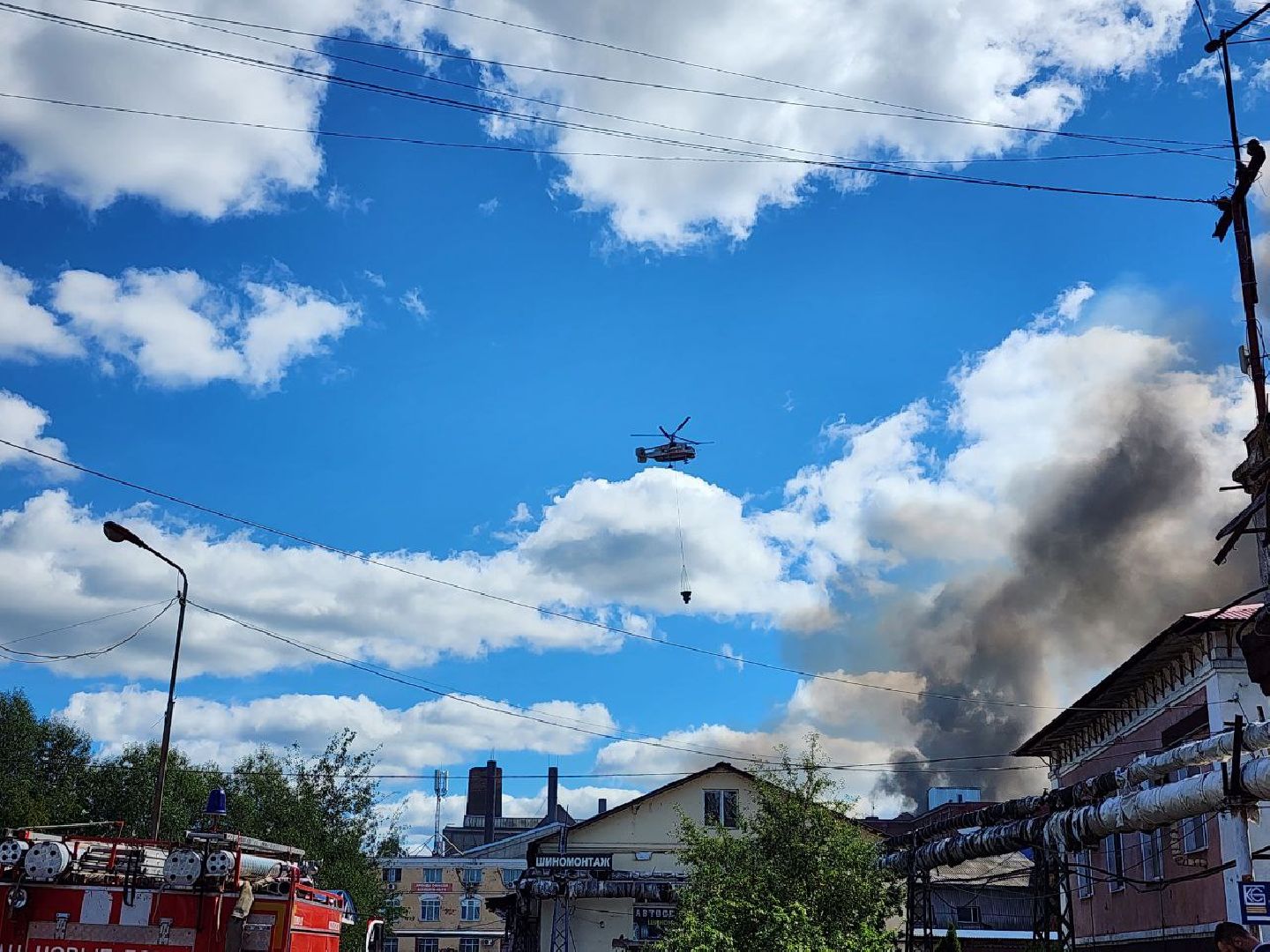 пожар, Ногинск, МЧС, администрация, ЧС