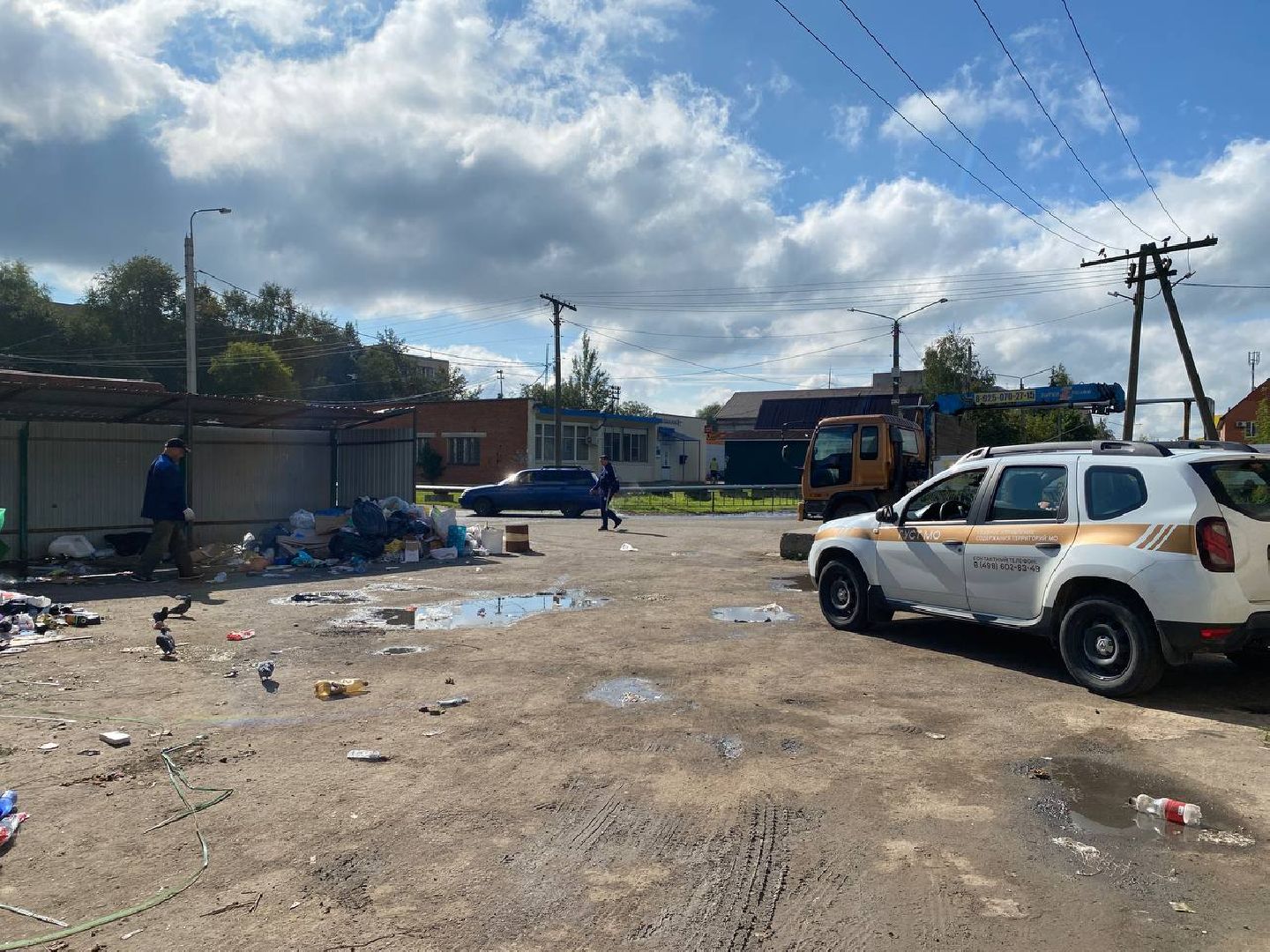 Чехов, ГУСТ, контейнерная площадка, рейд, мусор, серые возчики