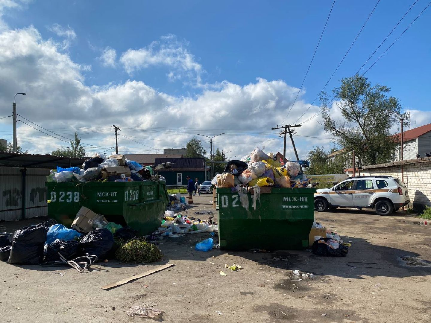 Чехов, ГУСТ, контейнерная площадка, рейд, мусор, серые возчики