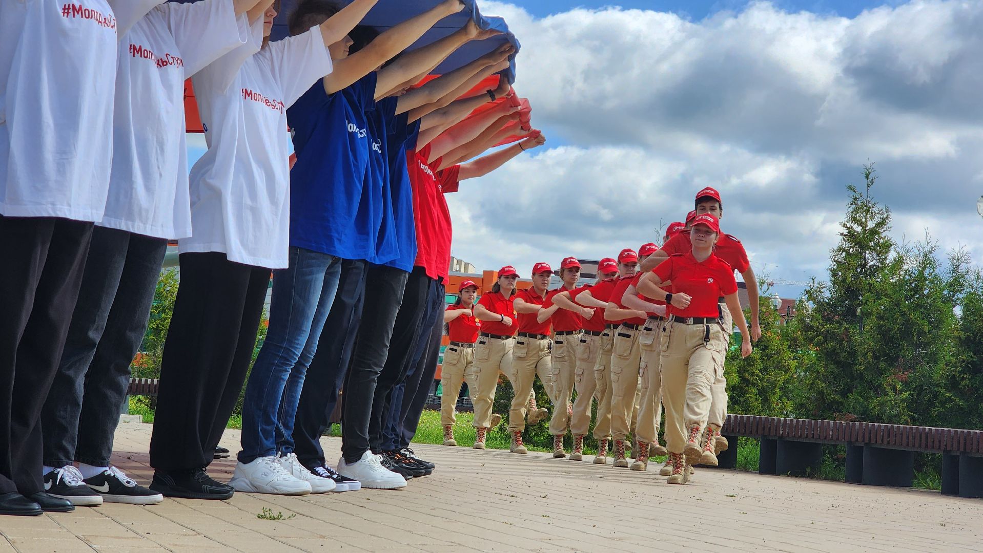 Ступино, флаг России, молодежь Ступино