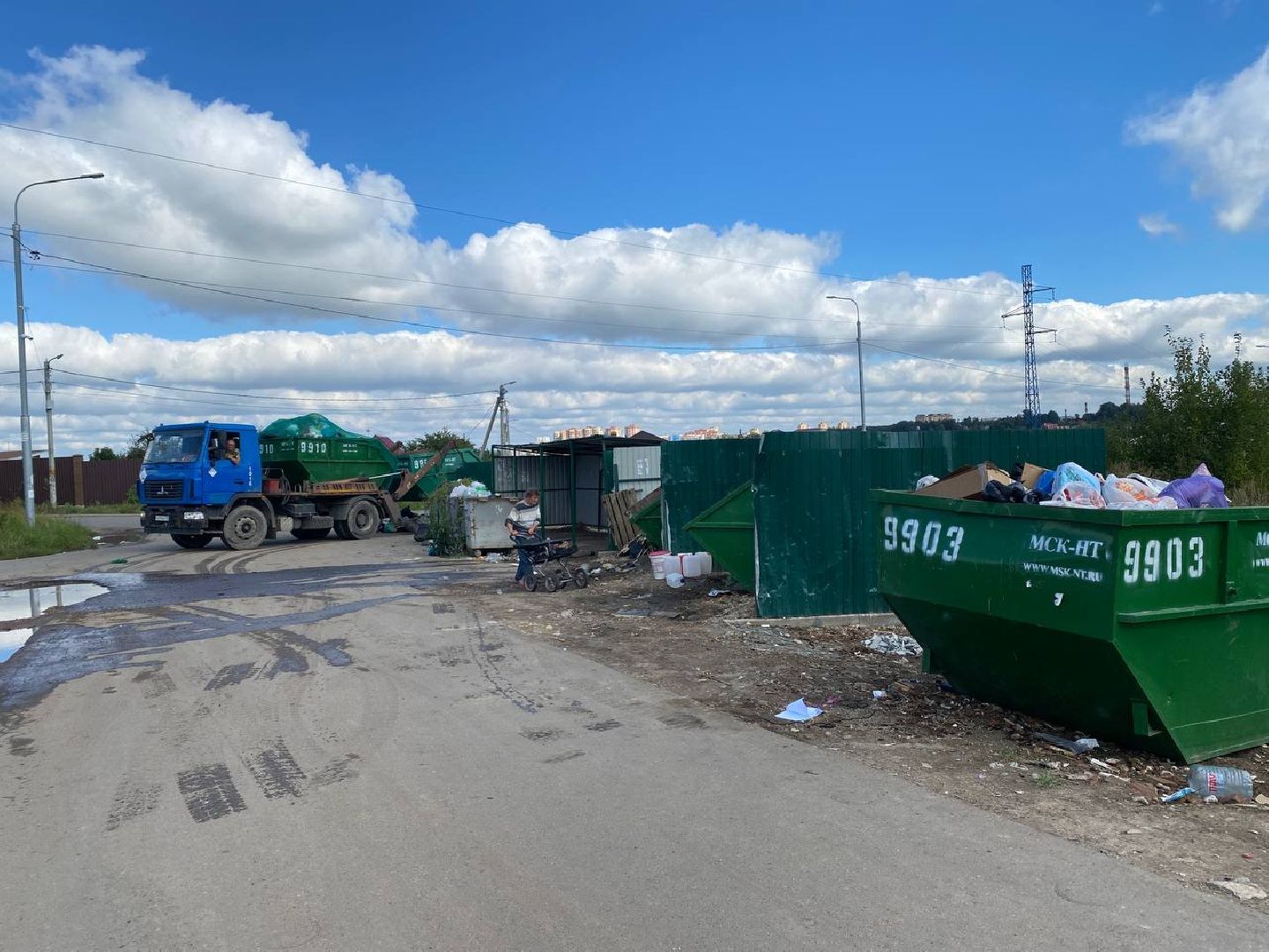 Чехов, ГУСТ, контейнерная площадка, серые возчики, рейд,