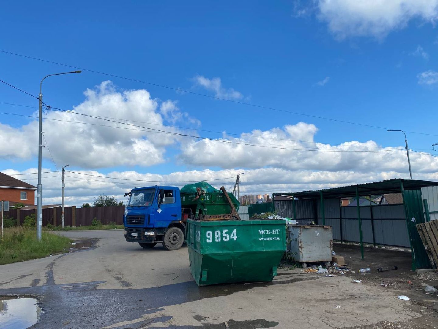 Чехов, ГУСТ, контейнерная площадка, серые возчики, рейд,