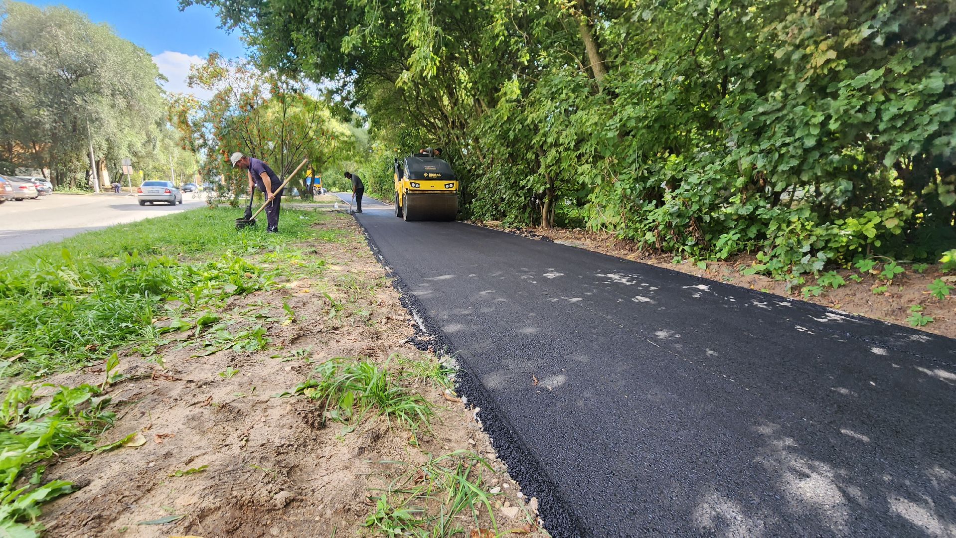 пешеходная дорога, Протвино, благоустройства, Лесной бульвар, тротуар